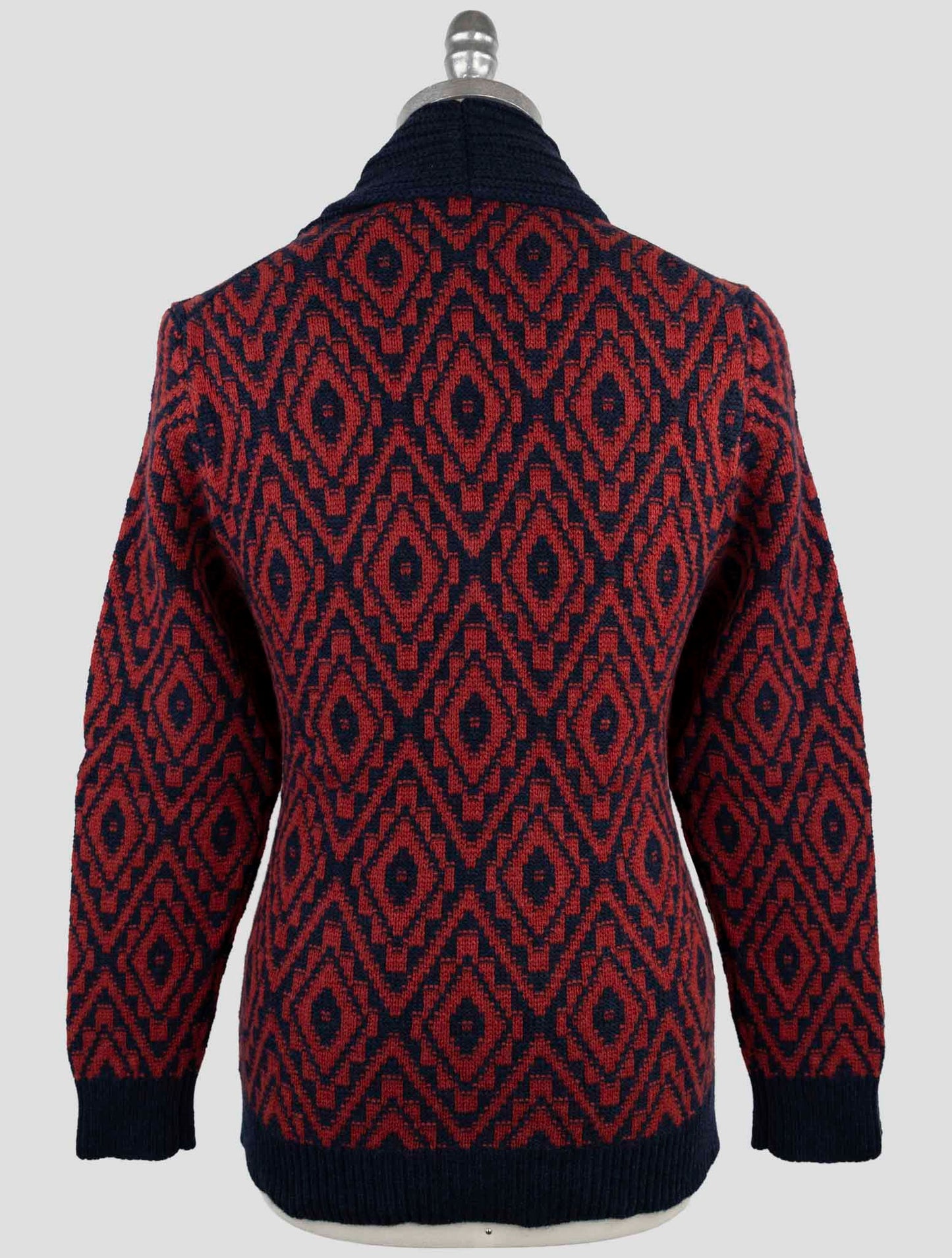 Kiton Blue Cashmere Sweater Cardigan
