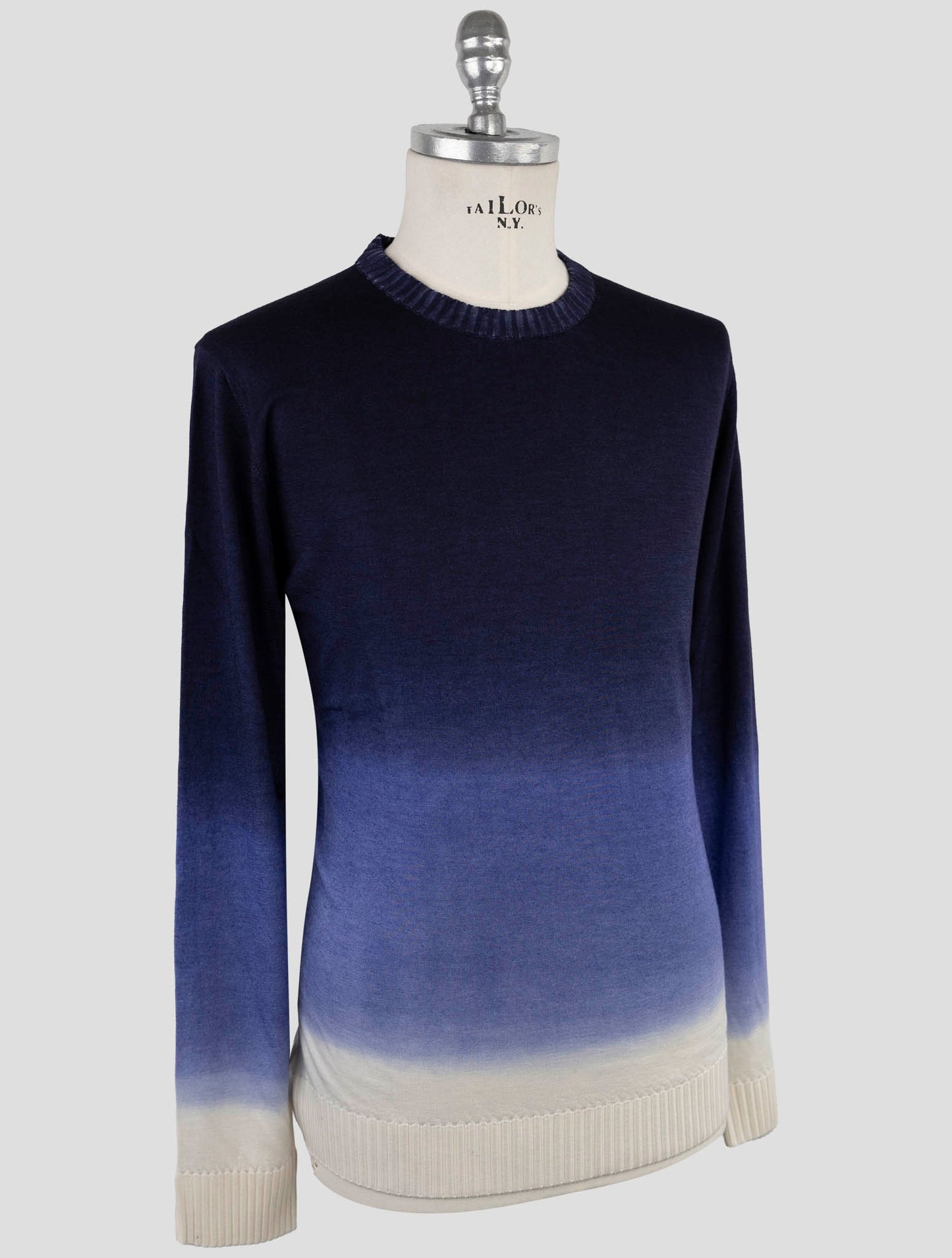 Kiton Multicolor Cashmere Silk Sweater Crewneck