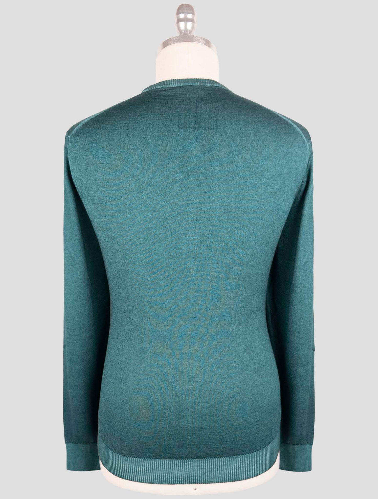 Kiton Green Cashmere Silk Sweater Crewneck