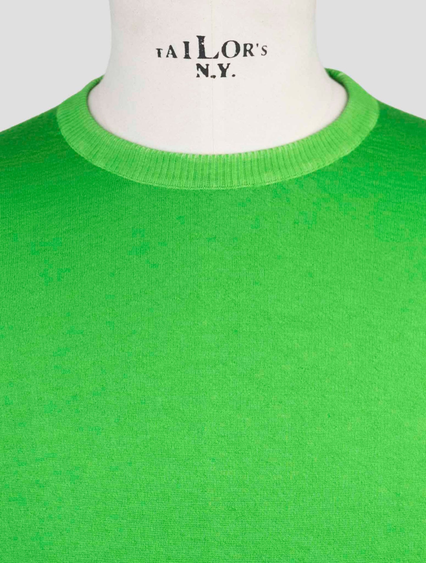 Kiton Green Cashmere Silk Sweater Crewneck