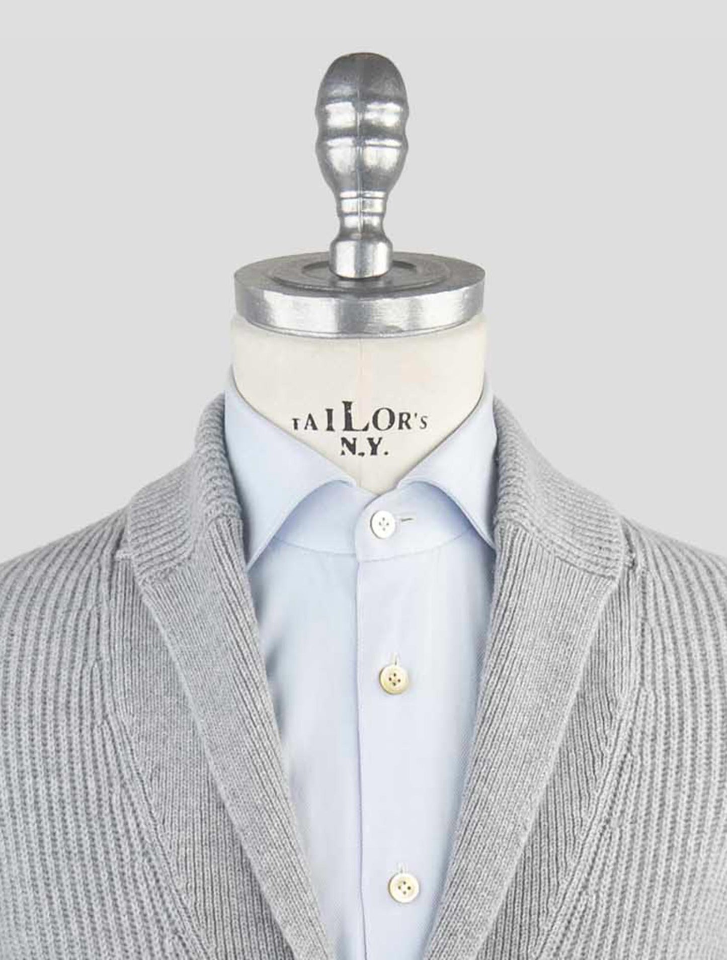Kiton Gray Cashmere Sweater Cardigan