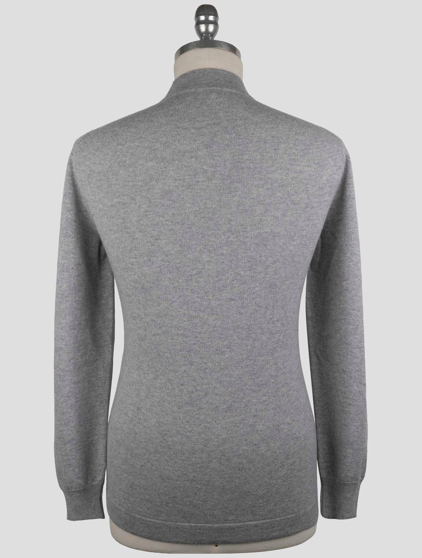 Kiton Gray Cashmere Sweater Full Zip