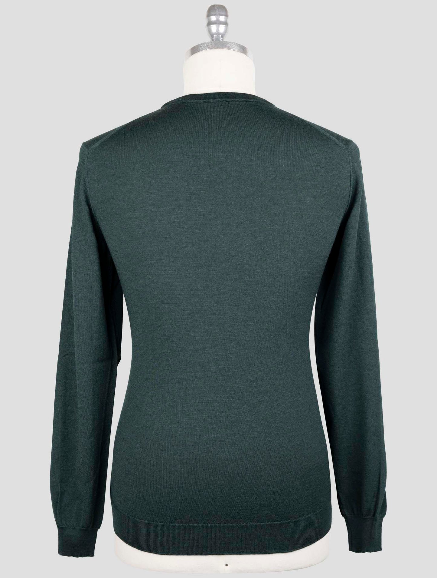 Kiton Green Cashmere Silk Sweater Crewneck