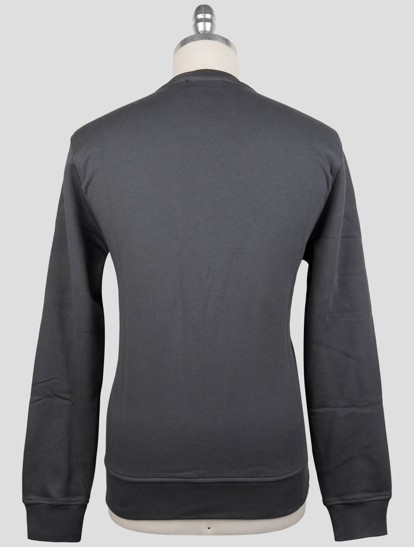 Kiton Knt Gray Cotton Sweater Crewneck