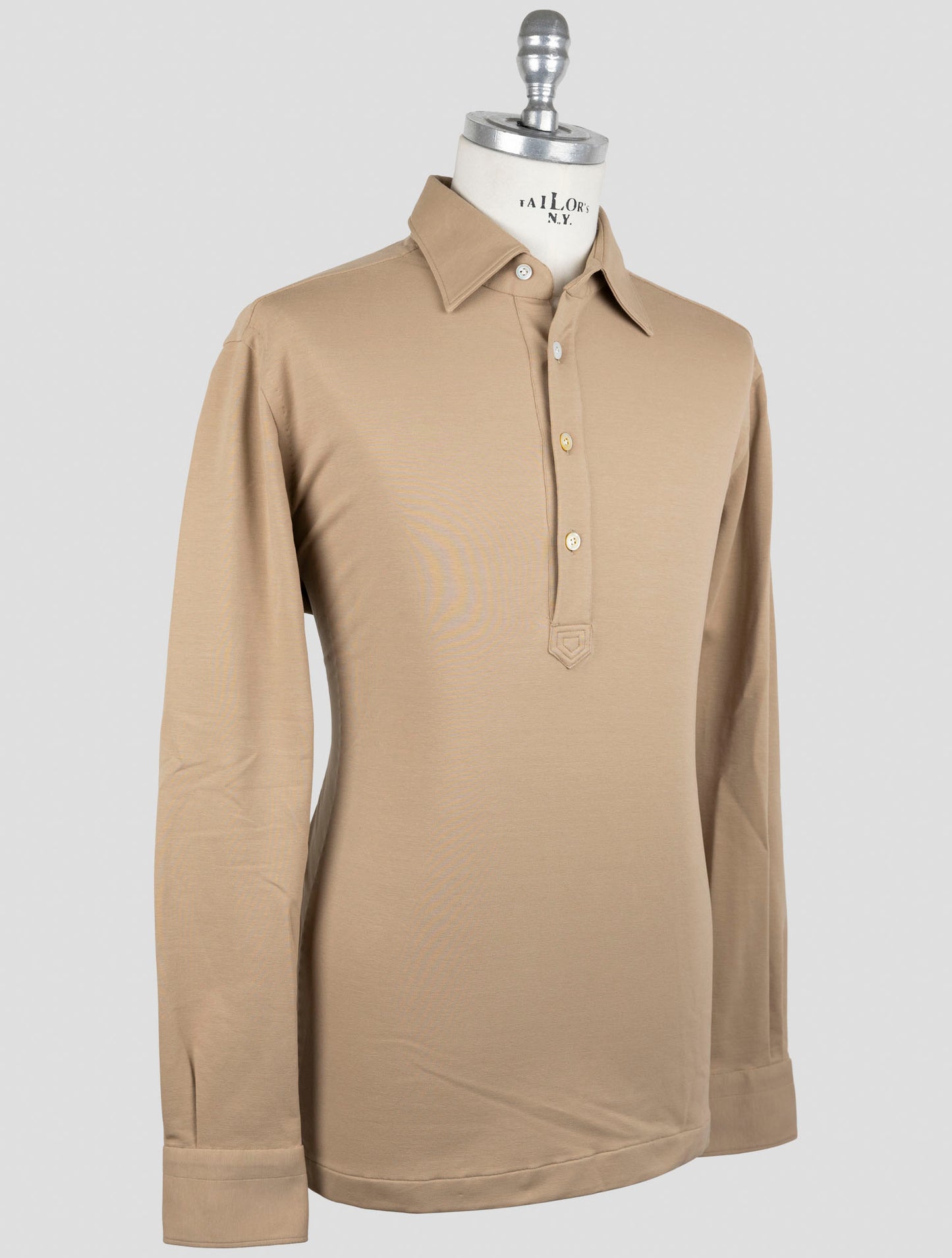 Kiton Brown Cotton Ea Sweater Polo