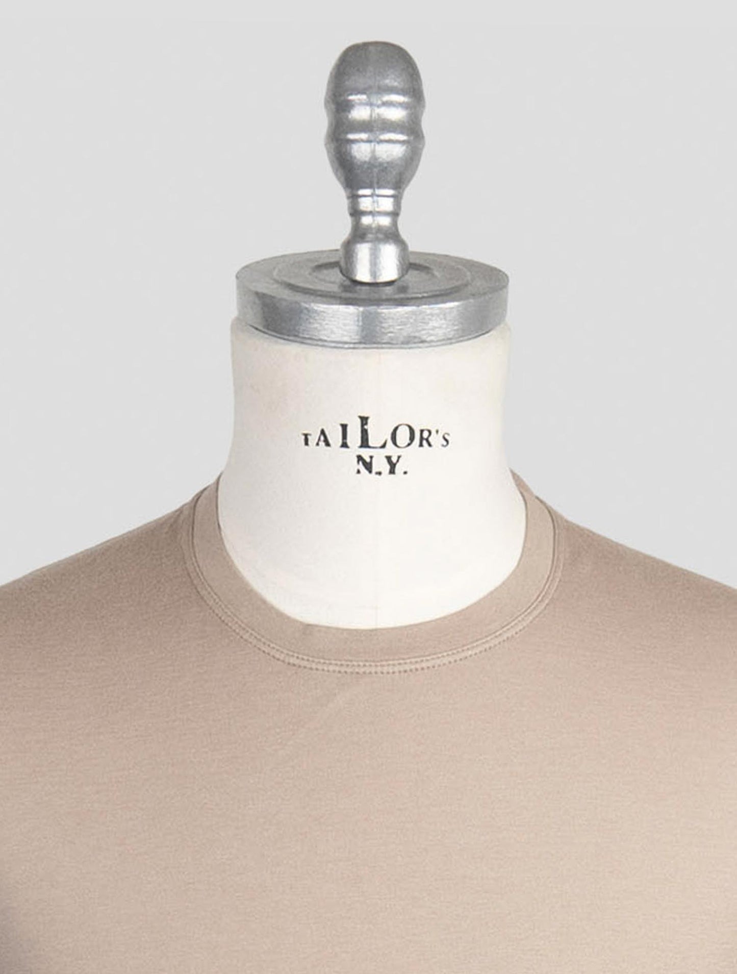 Kiton Brown Cotton Cashmere Sweater Crewneck