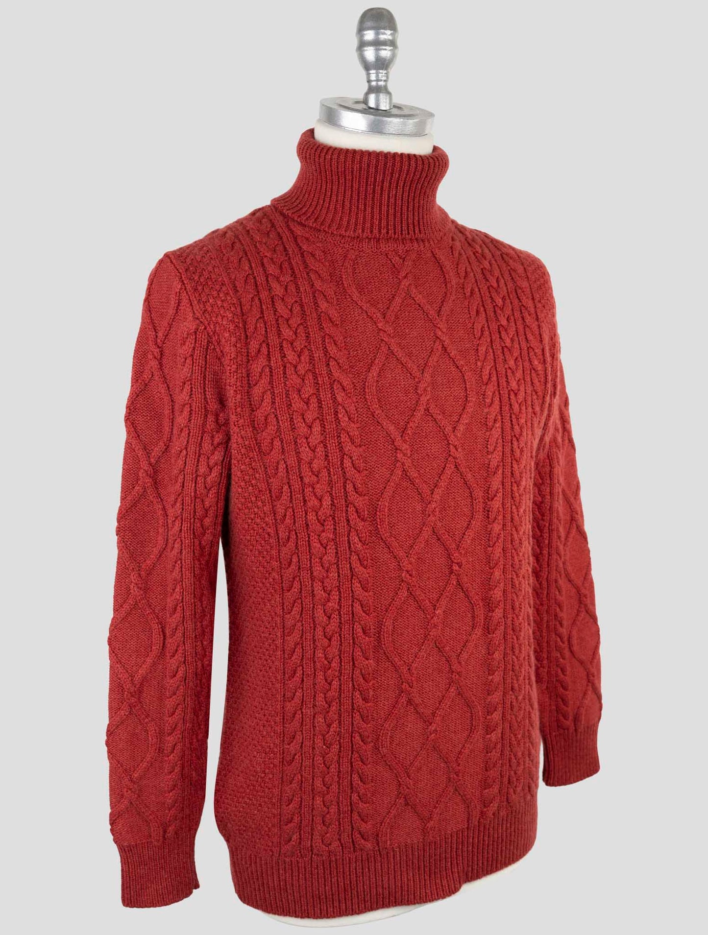 Kiton Burgundy Cashmere Sweater Turtleneck