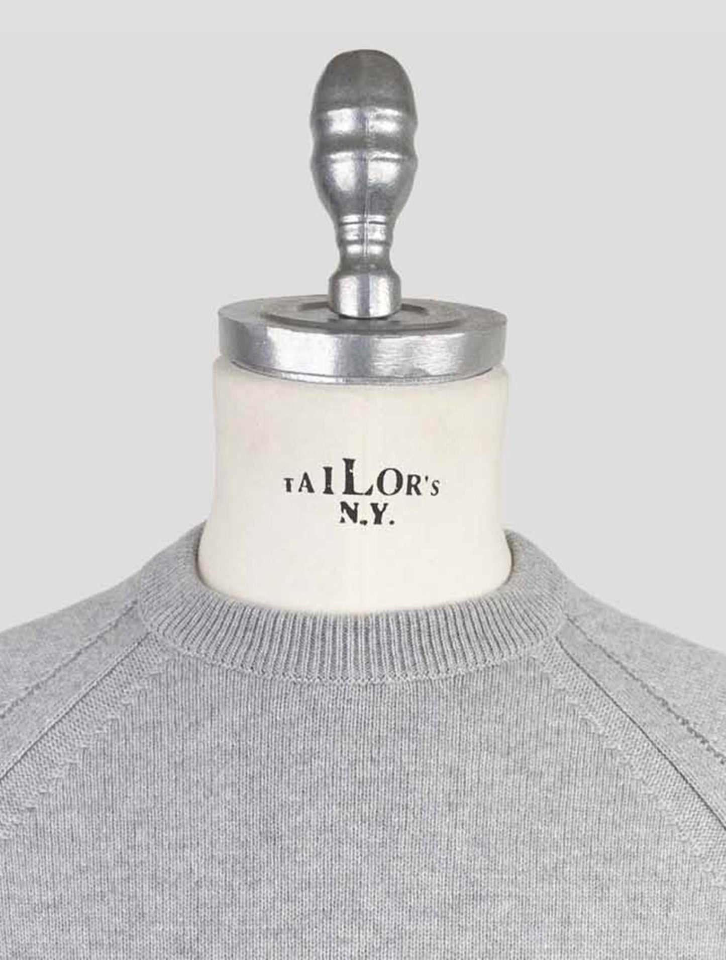 Kiton Gray Cashmere Sweater Crewneck