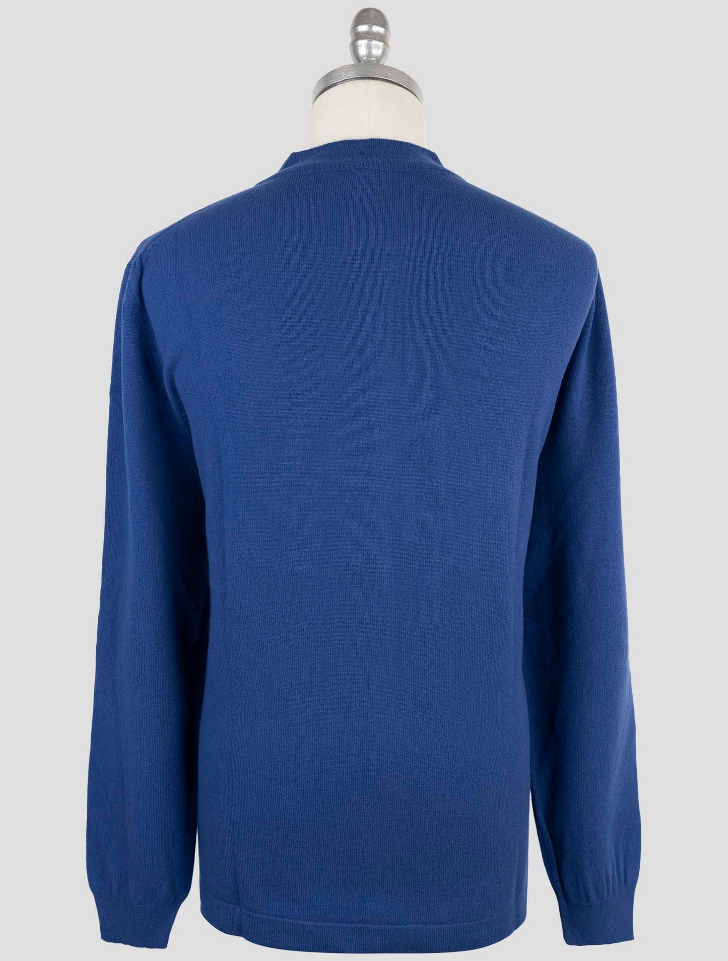 Kiton Blue Wool Sweater Full Zip