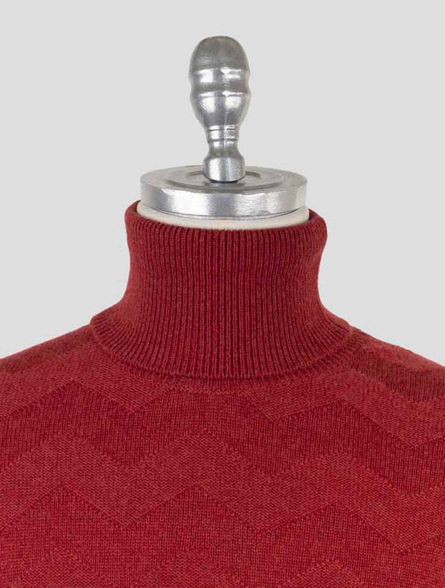 Kiton Red Cashmere Sweater Turtleneck