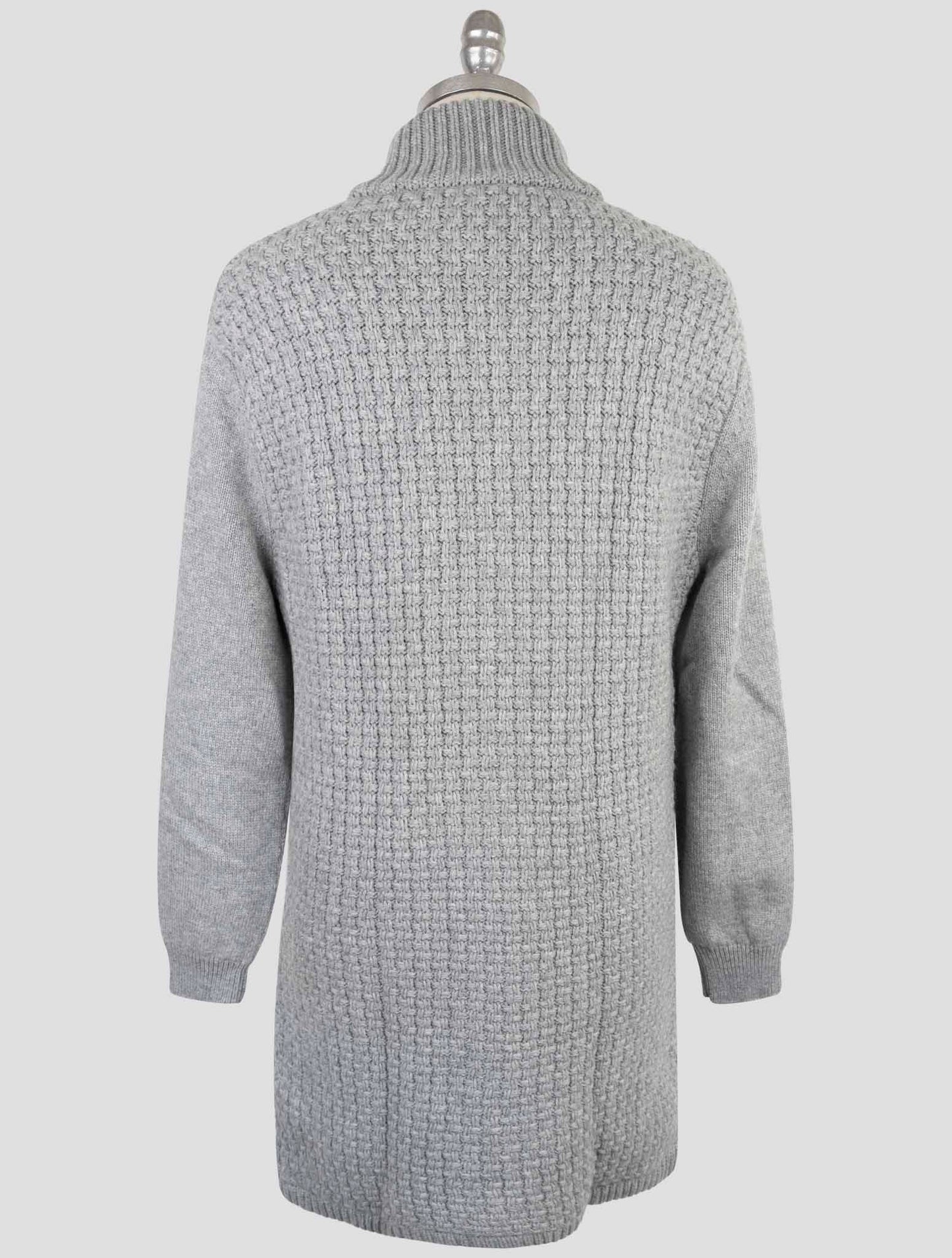 Kiton Gray Cashmere Sweater Cardigan