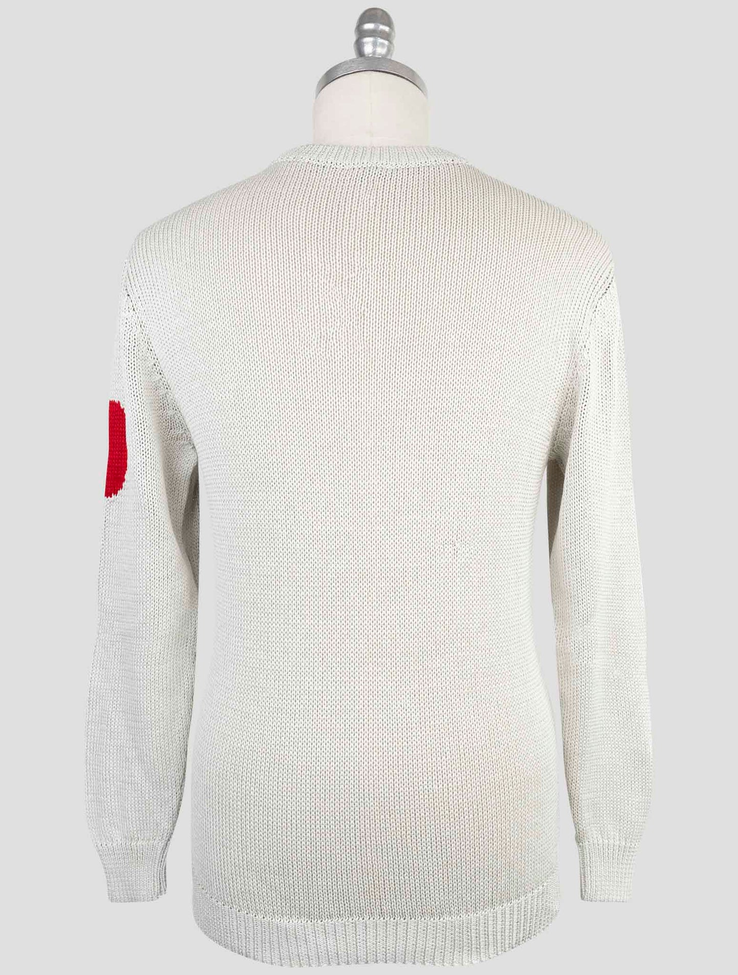 Kiton Gray Cotton Sweater Crewneck