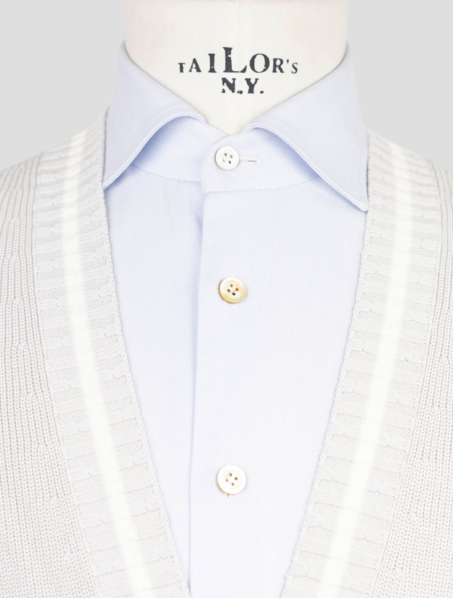 Kiton Gray Cotton Sweater Cardigan