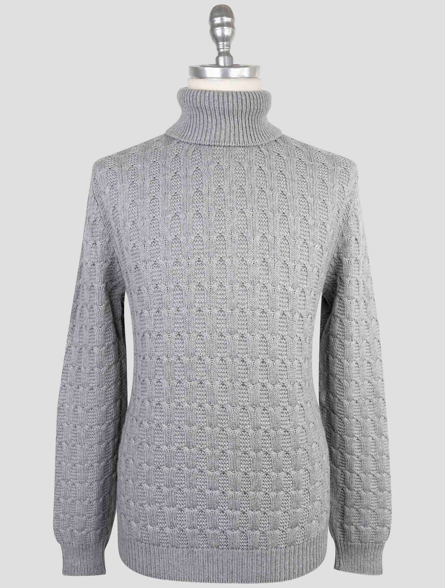 Kiton Gray Cashmere Sweater Turtleneck