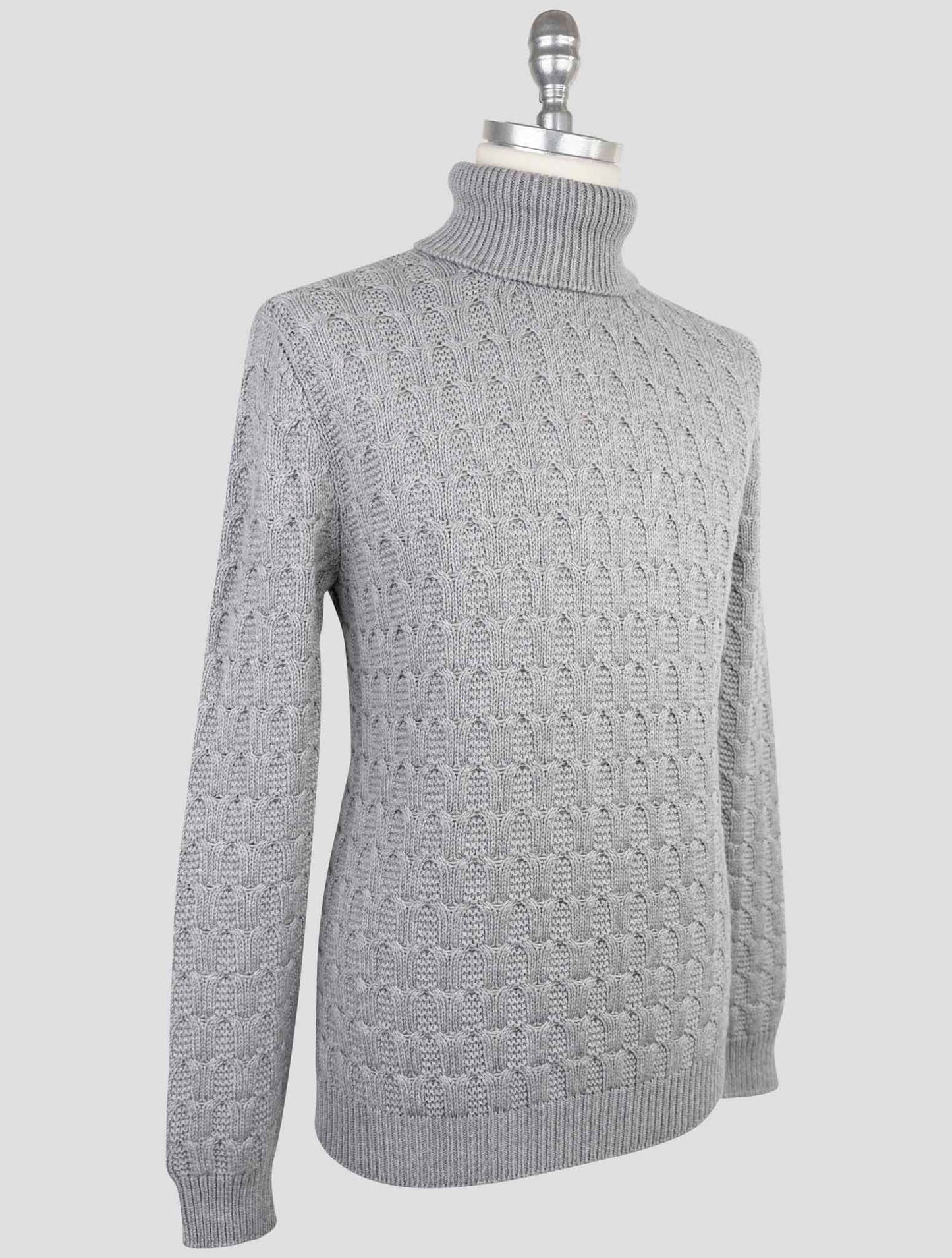 Kiton Gray Cashmere Sweater Turtleneck