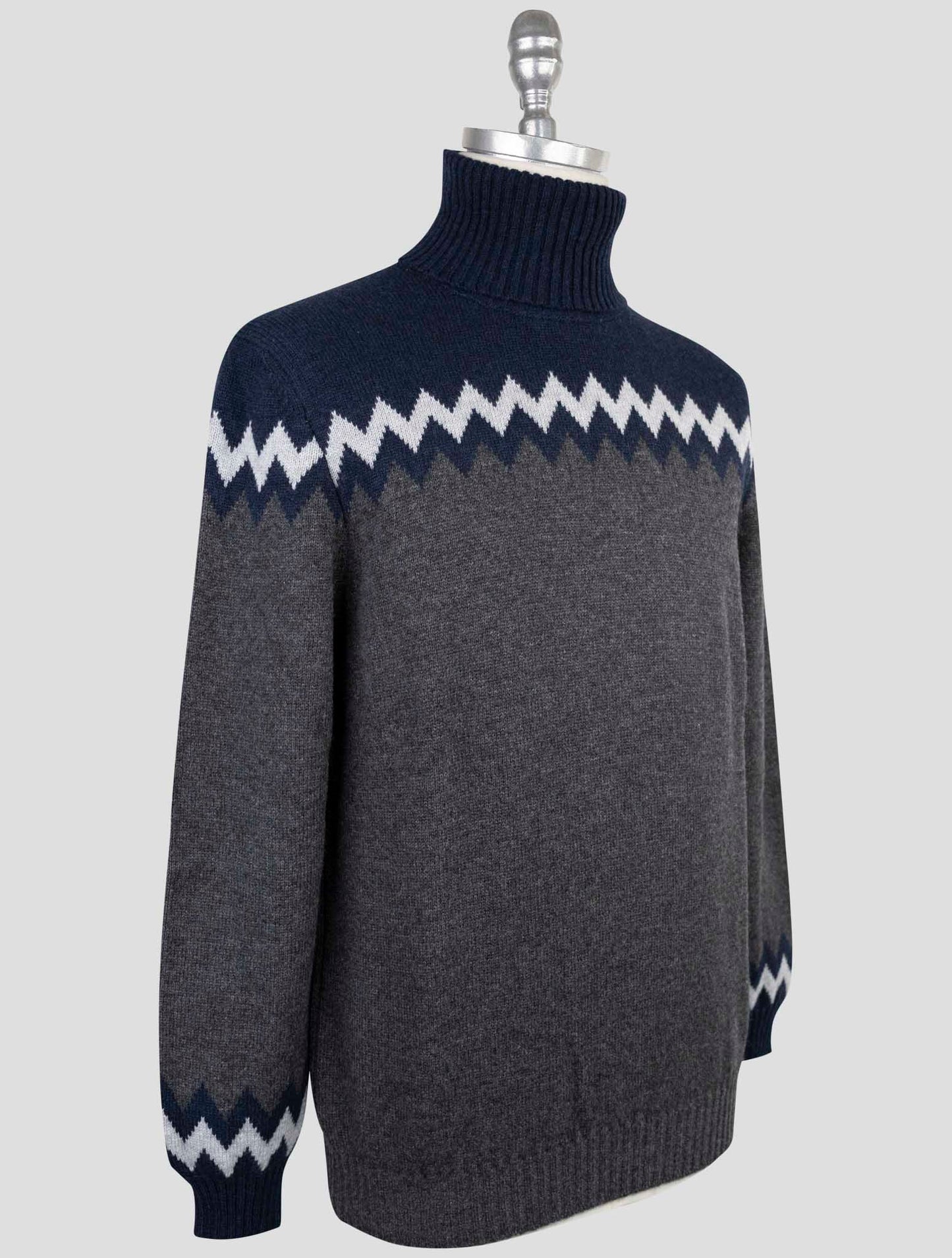 Kiton Multicolor Cashmere Sweater Turtleneck