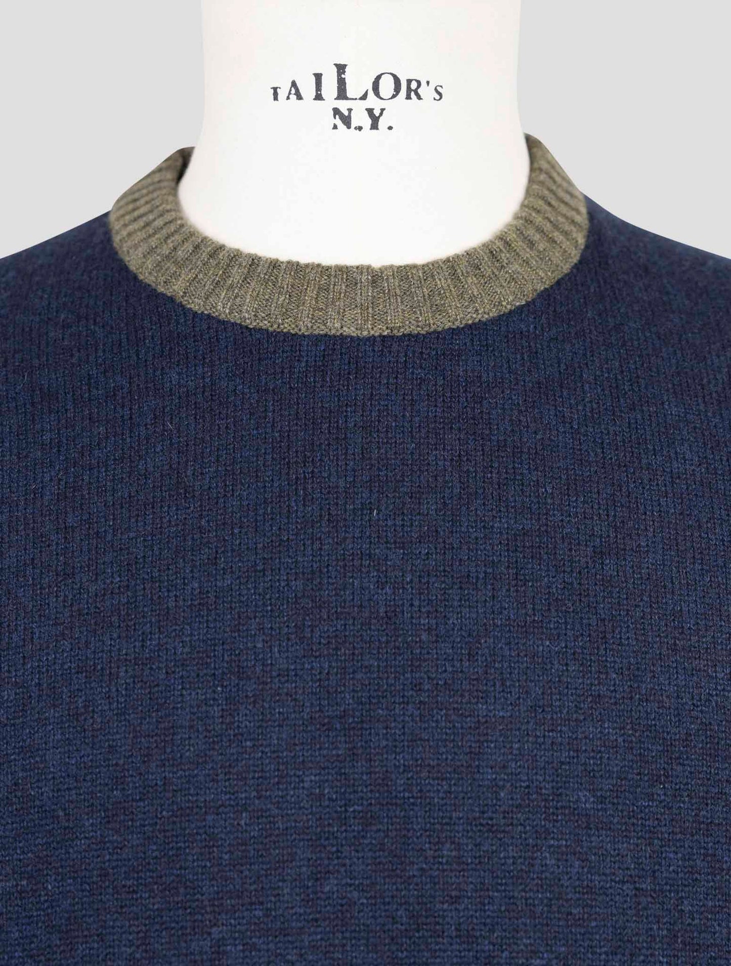 Kiton Blue Green Cashmere Sweater Crewneck