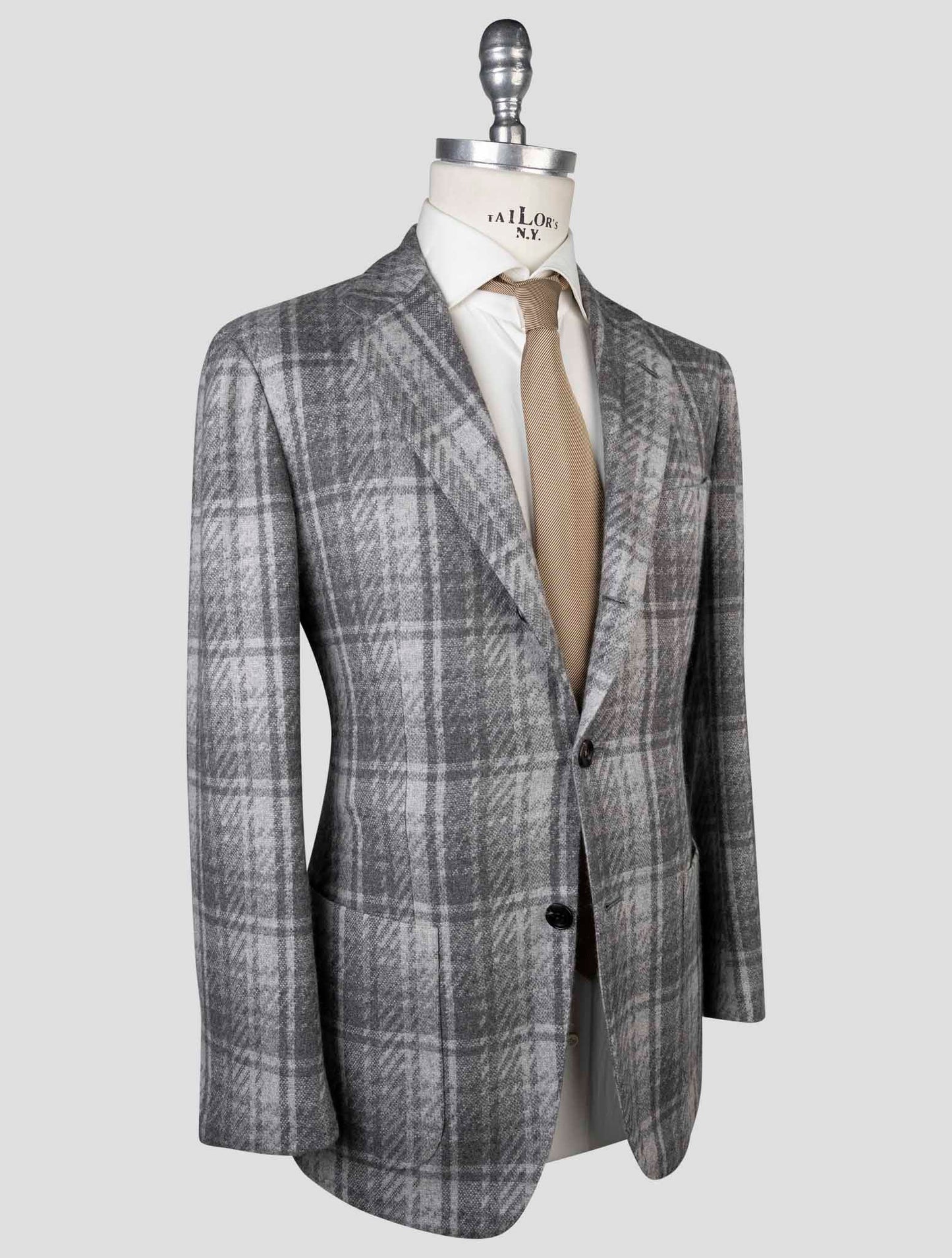 Kiton Gray Cashmere Blazer
