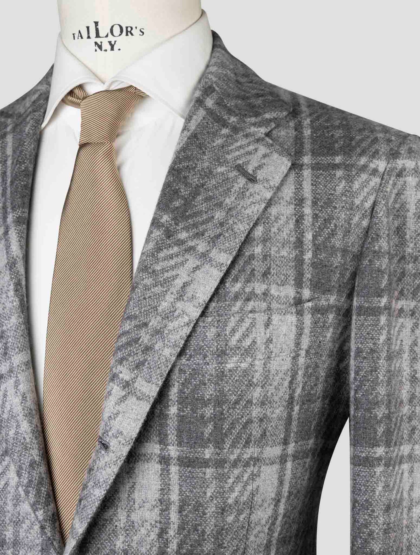 Kiton Gray Cashmere Blazer