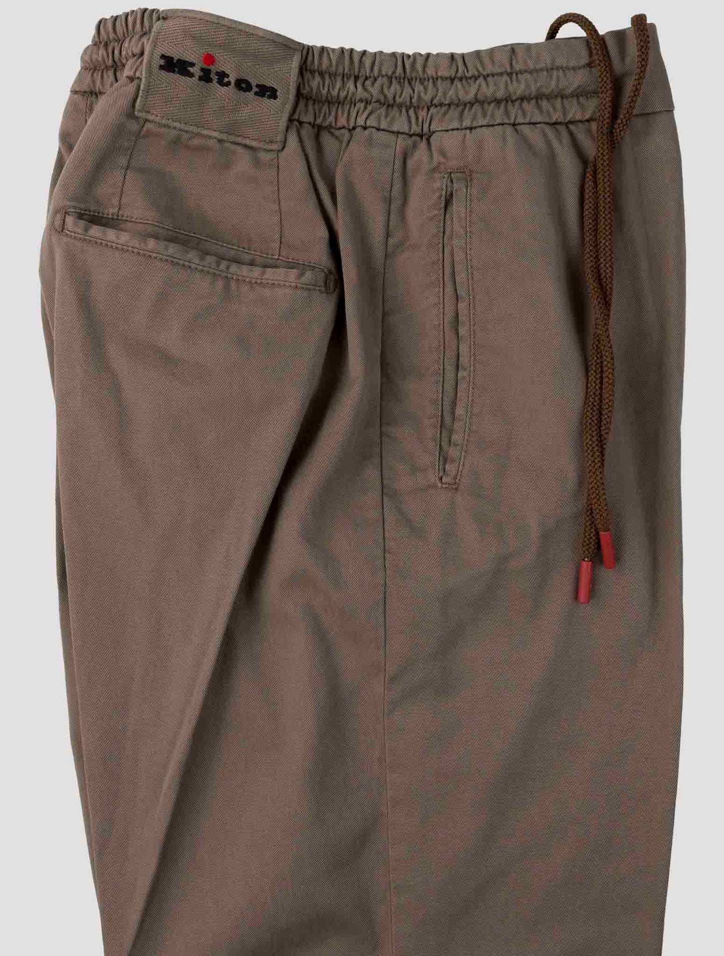 Kiton Beige Cotton Lycra Ea Pants