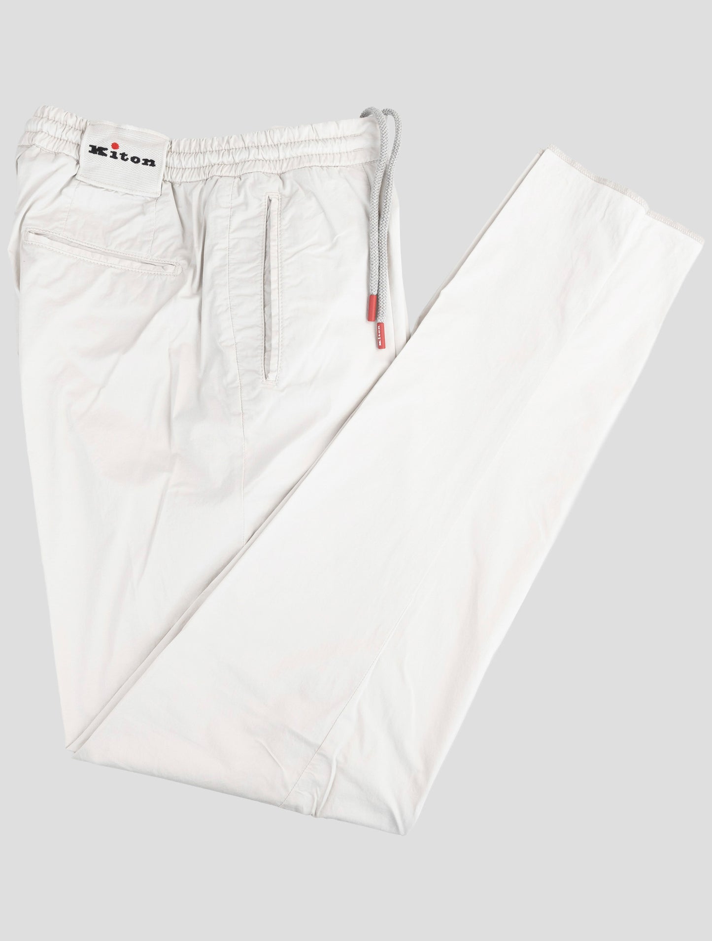 Kiton Gray Cotton Ea Pants