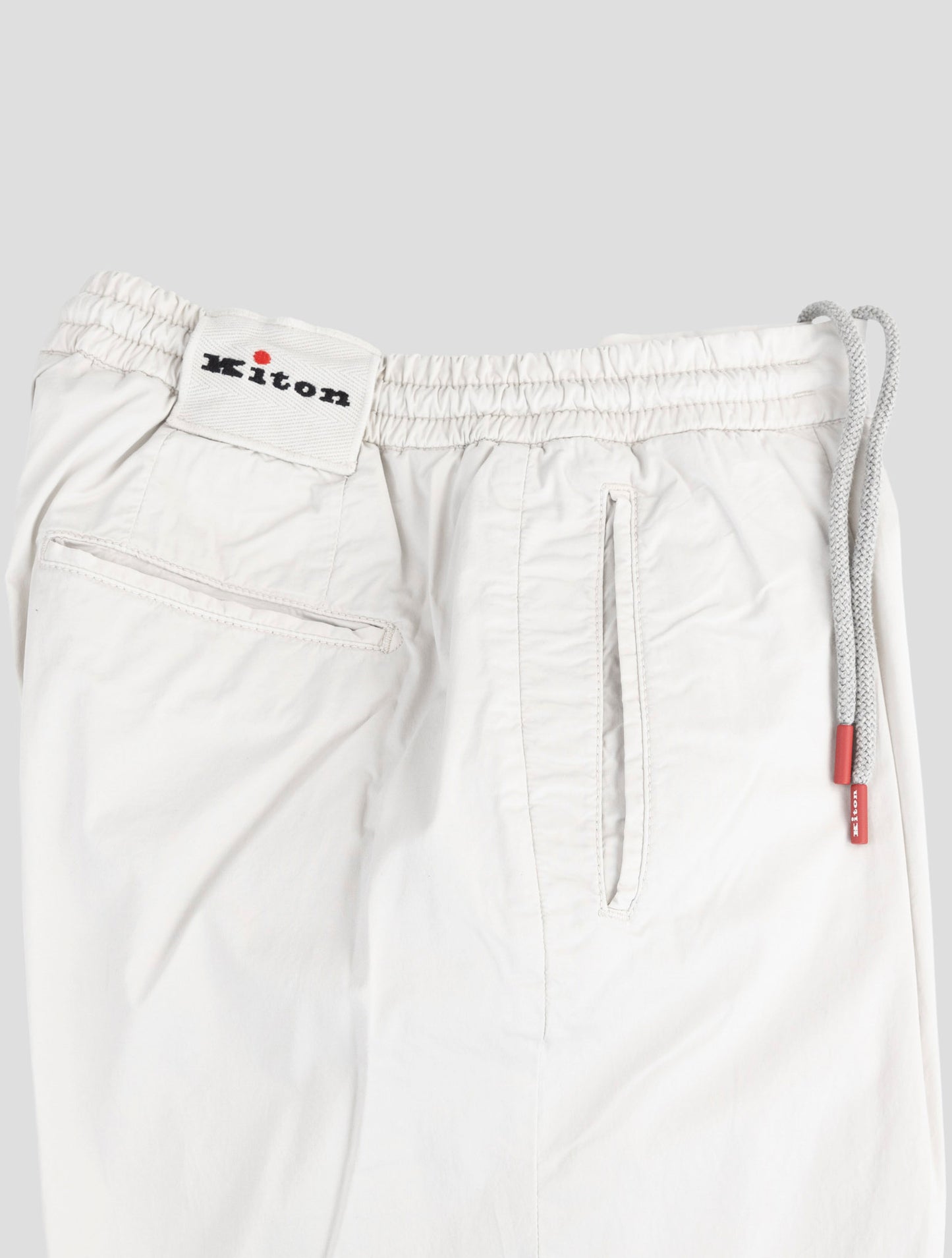 Kiton Gray Cotton Ea Pants