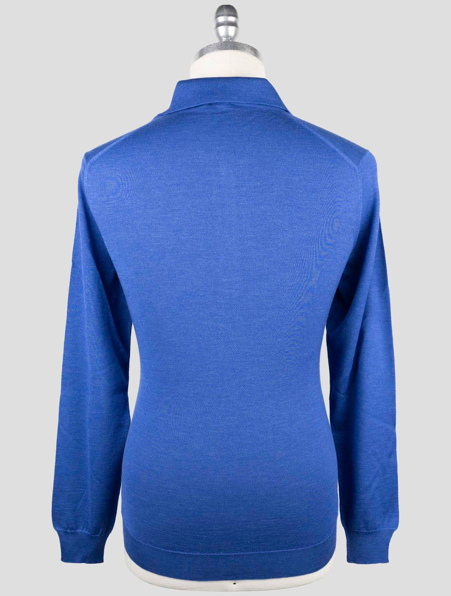 Kiton Blue Cashmere Silk Sweater Polo
