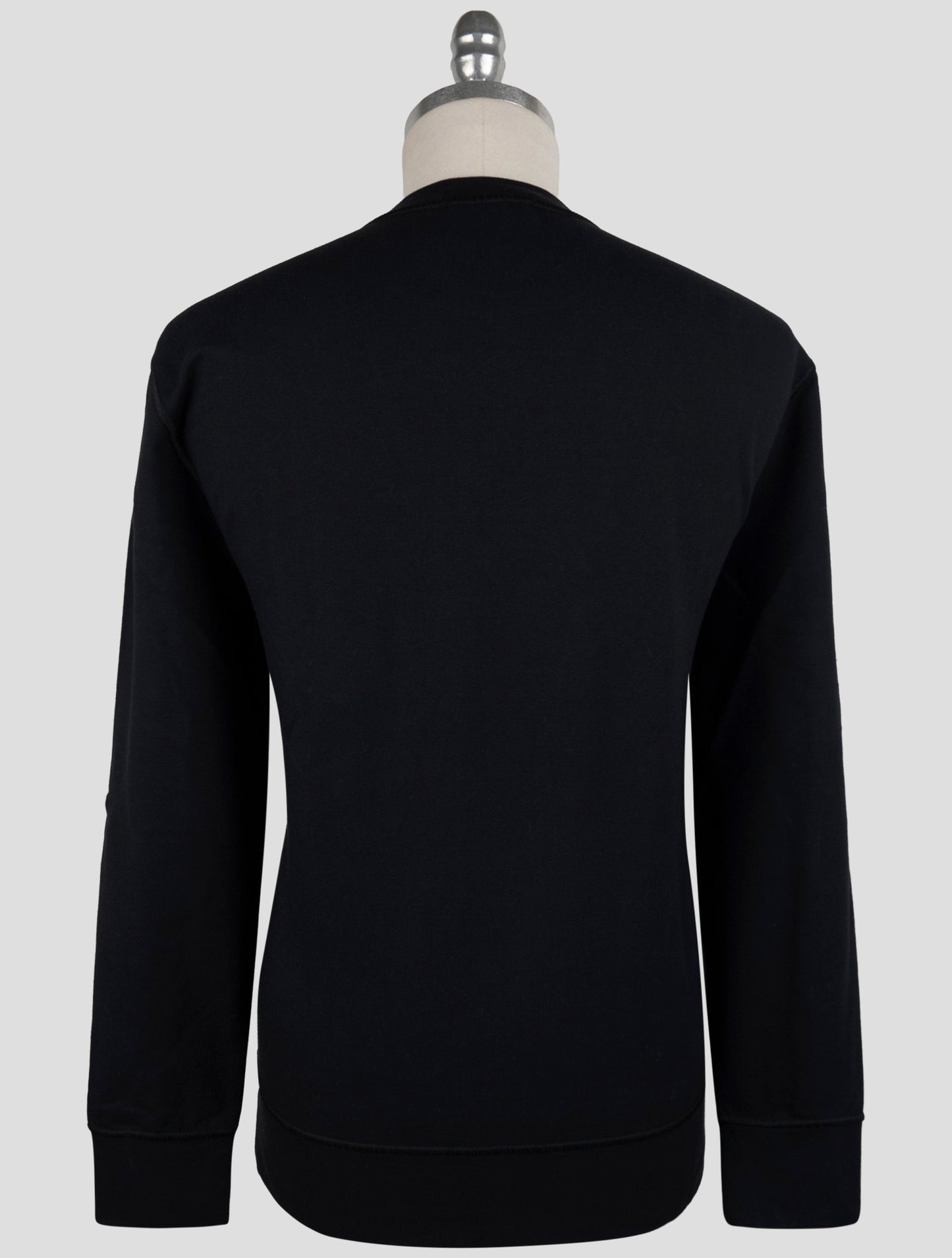 Kiton Dark Blue Cotton Ea Sweater Crewneck