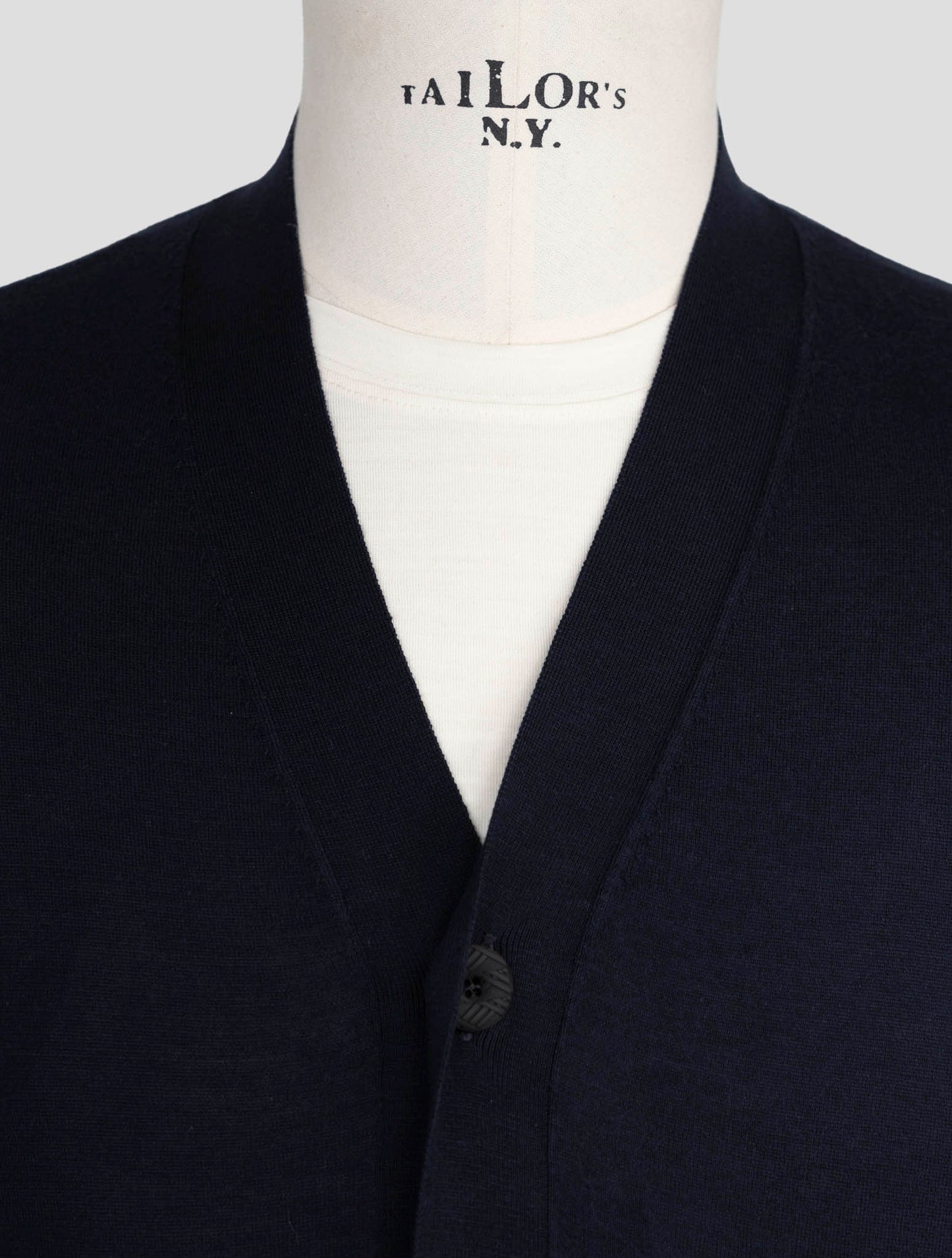 Kiton Knt Blue Cotton Sweater Cardigan