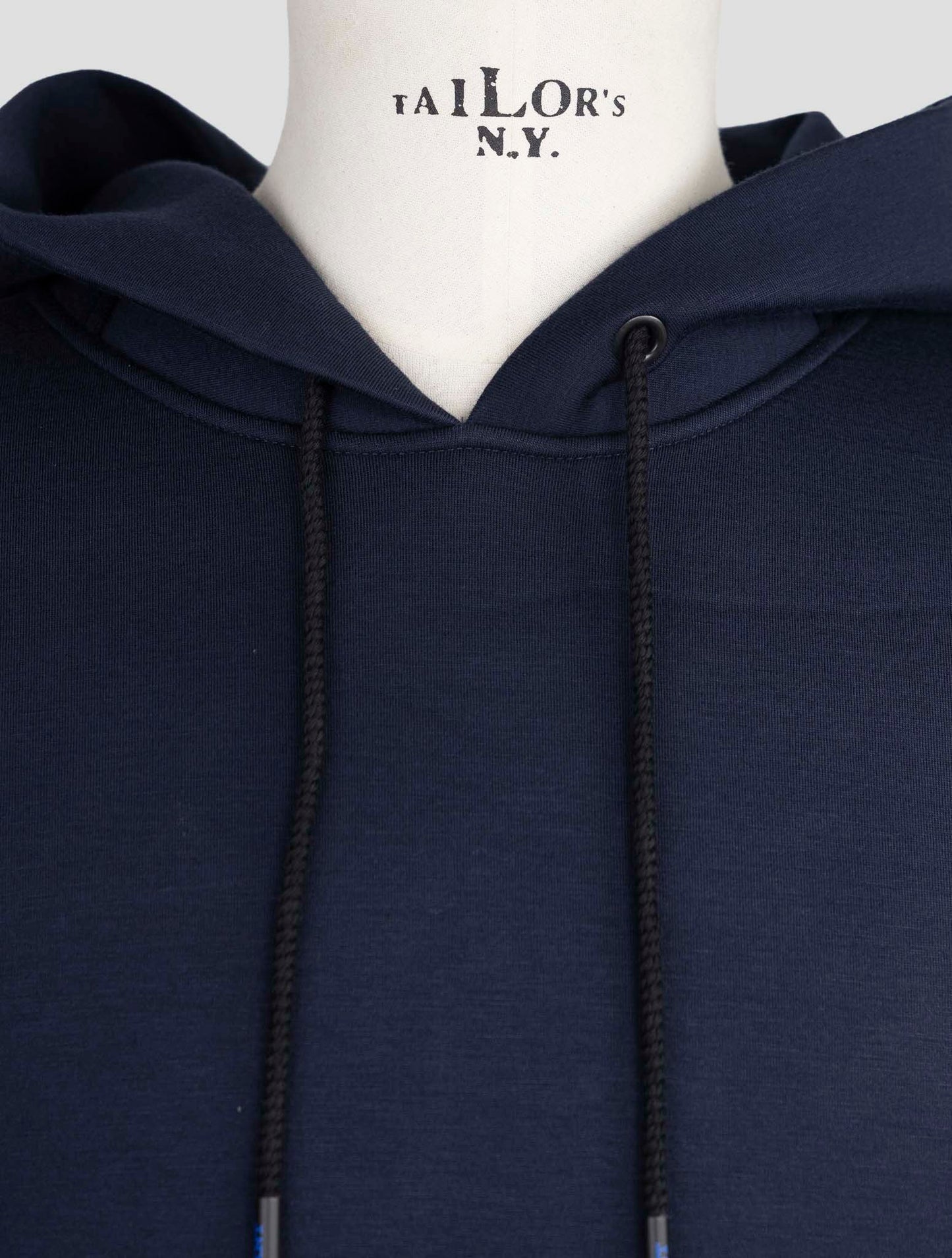 Kiton Knt Blue Viscose Ea Sweater Hoodie