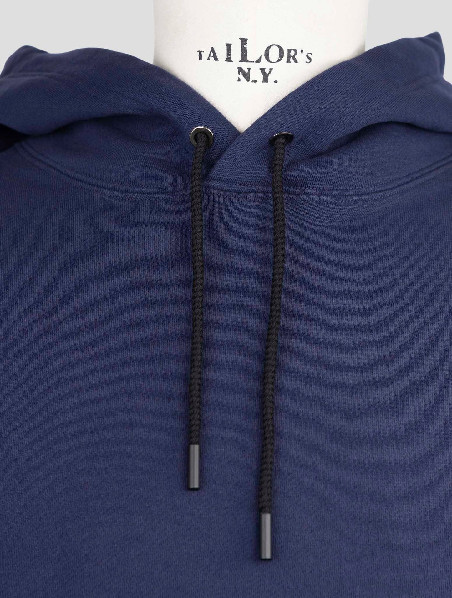 Kiton Knt Blue Cotton Sweater Hoodie