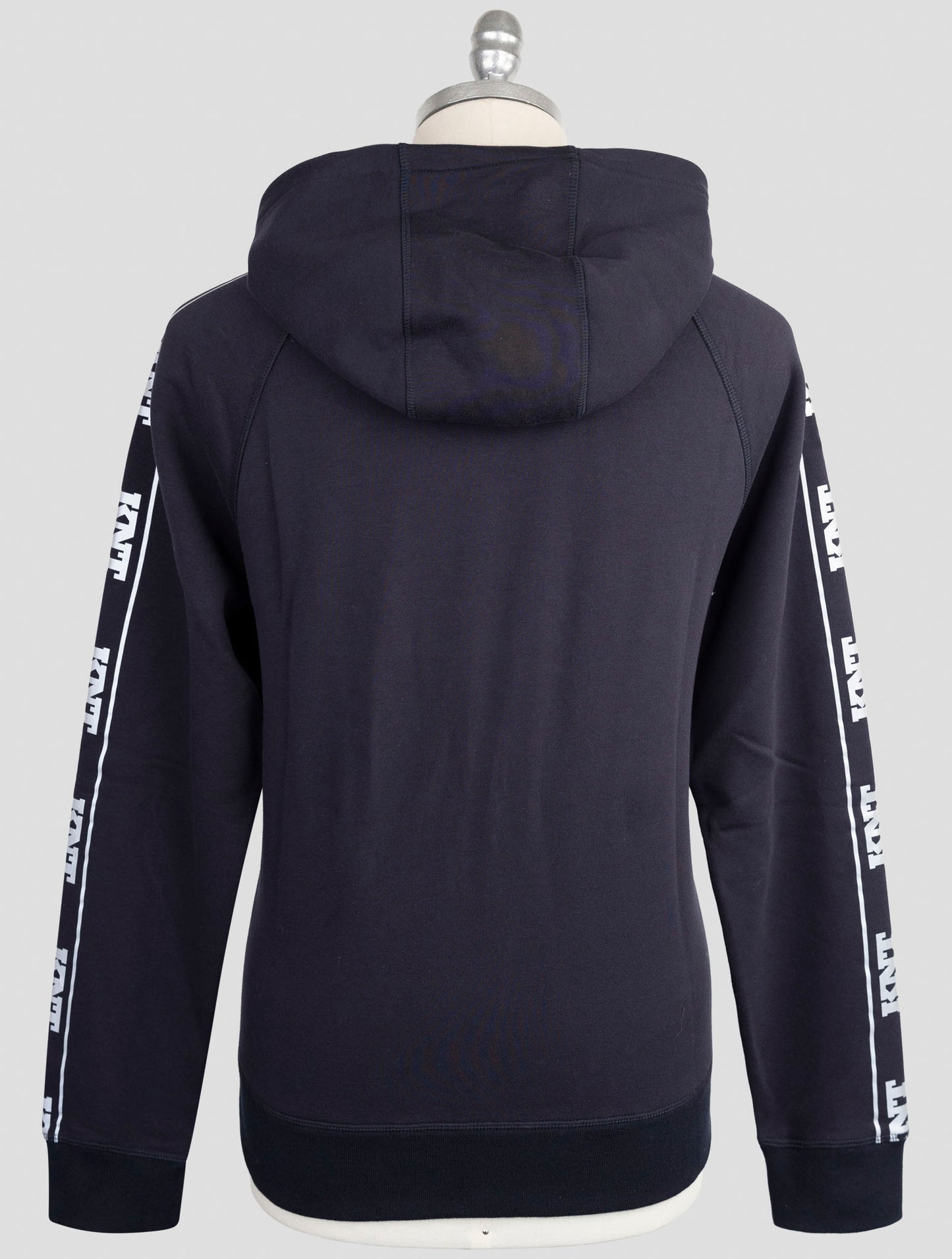 Kiton Knt Blue Cotton Sweater Hoodie