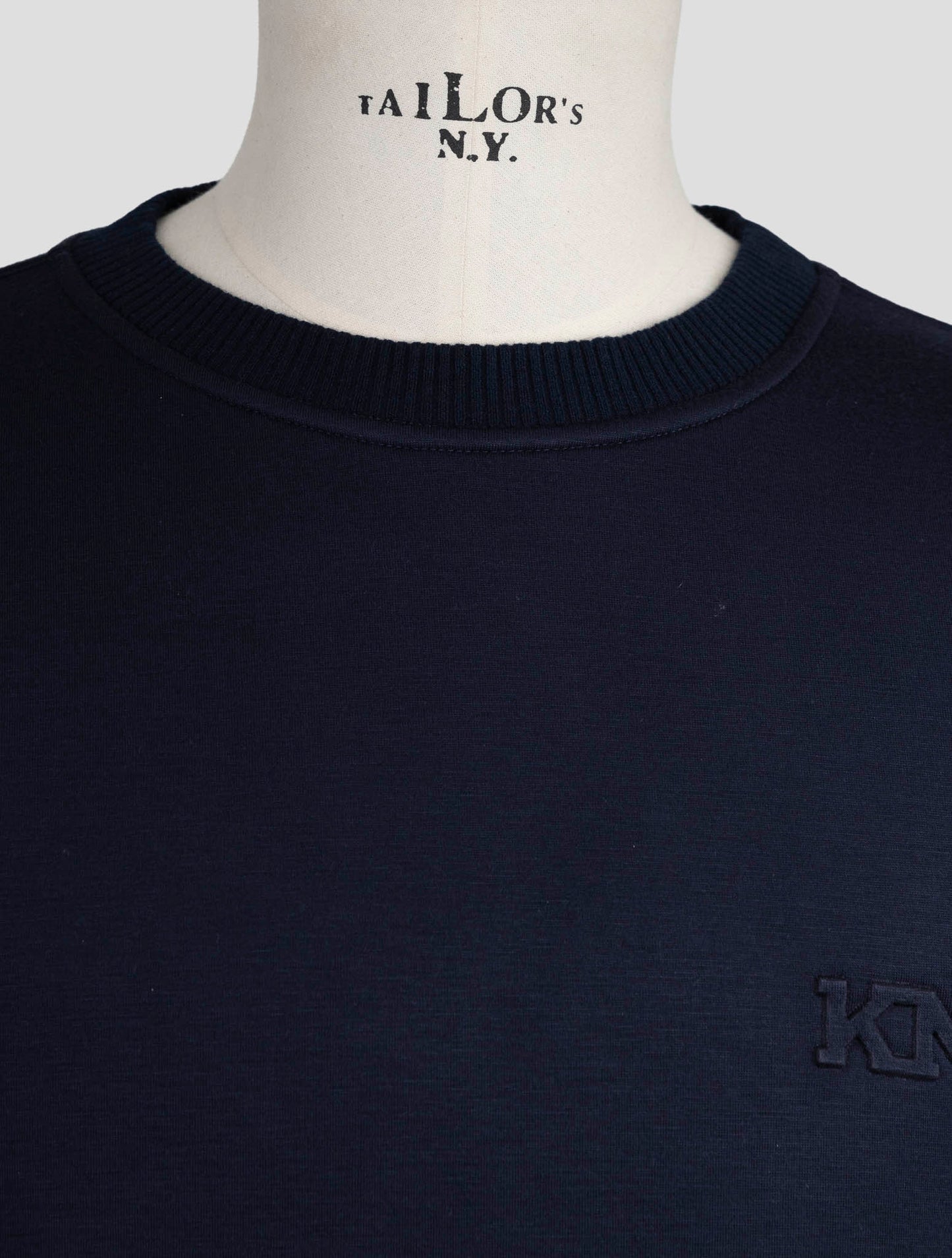 Kiton Knt Blue Viscose Ea Sweater Crewneck