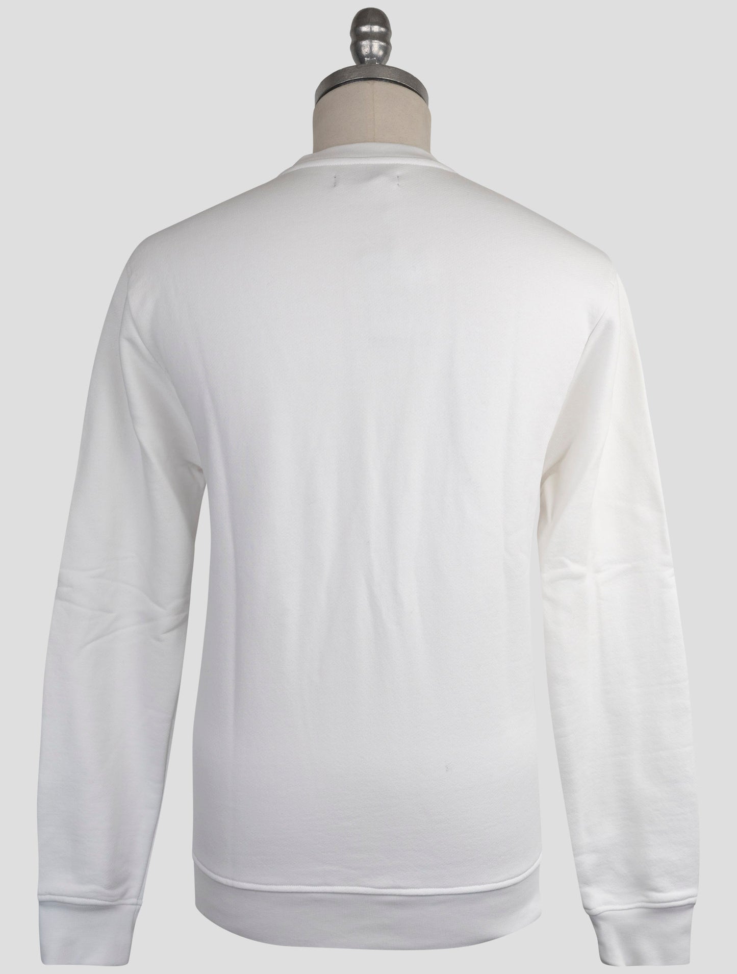 Kiton Knt White Cotton Sweater Crewneck