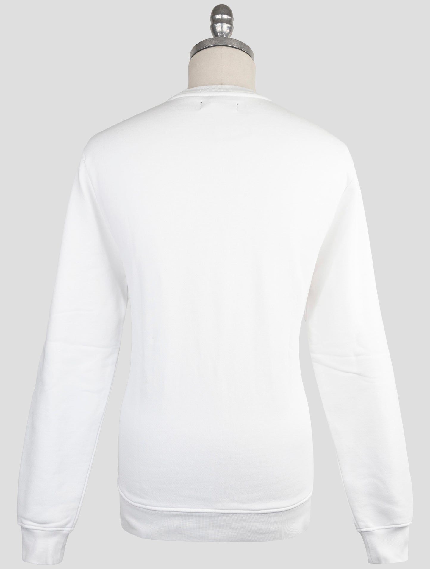 Kiton Knt White Cotton Sweater Crewneck