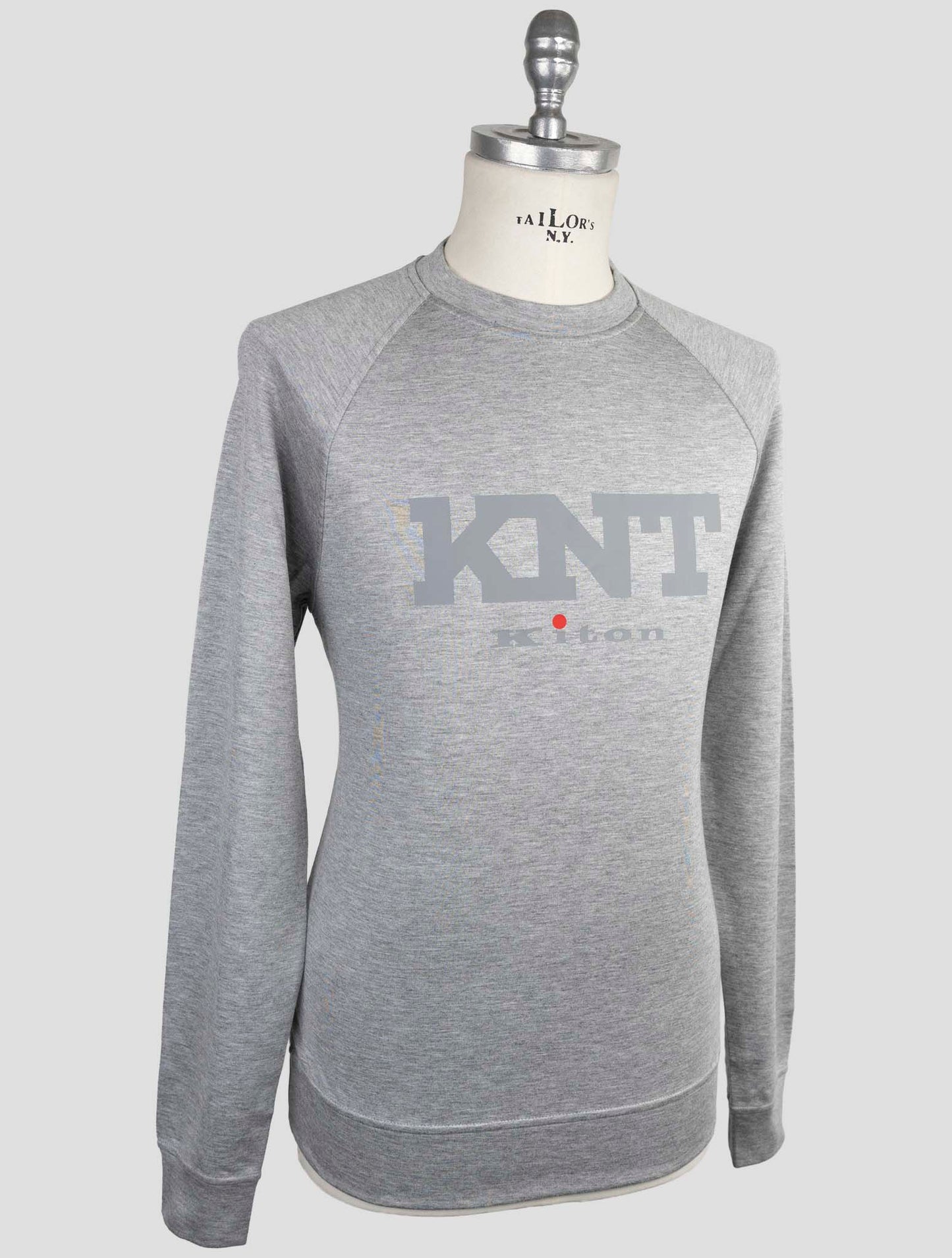 Kiton Knt Gray Viscose Ea Sweater Crewneck