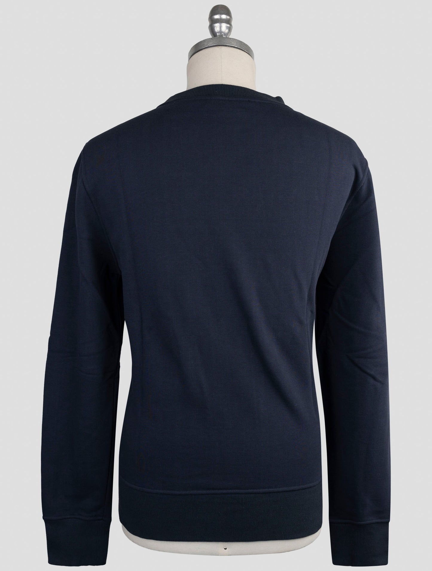 Kiton Knt Blue Cotton Sweater Crewneck