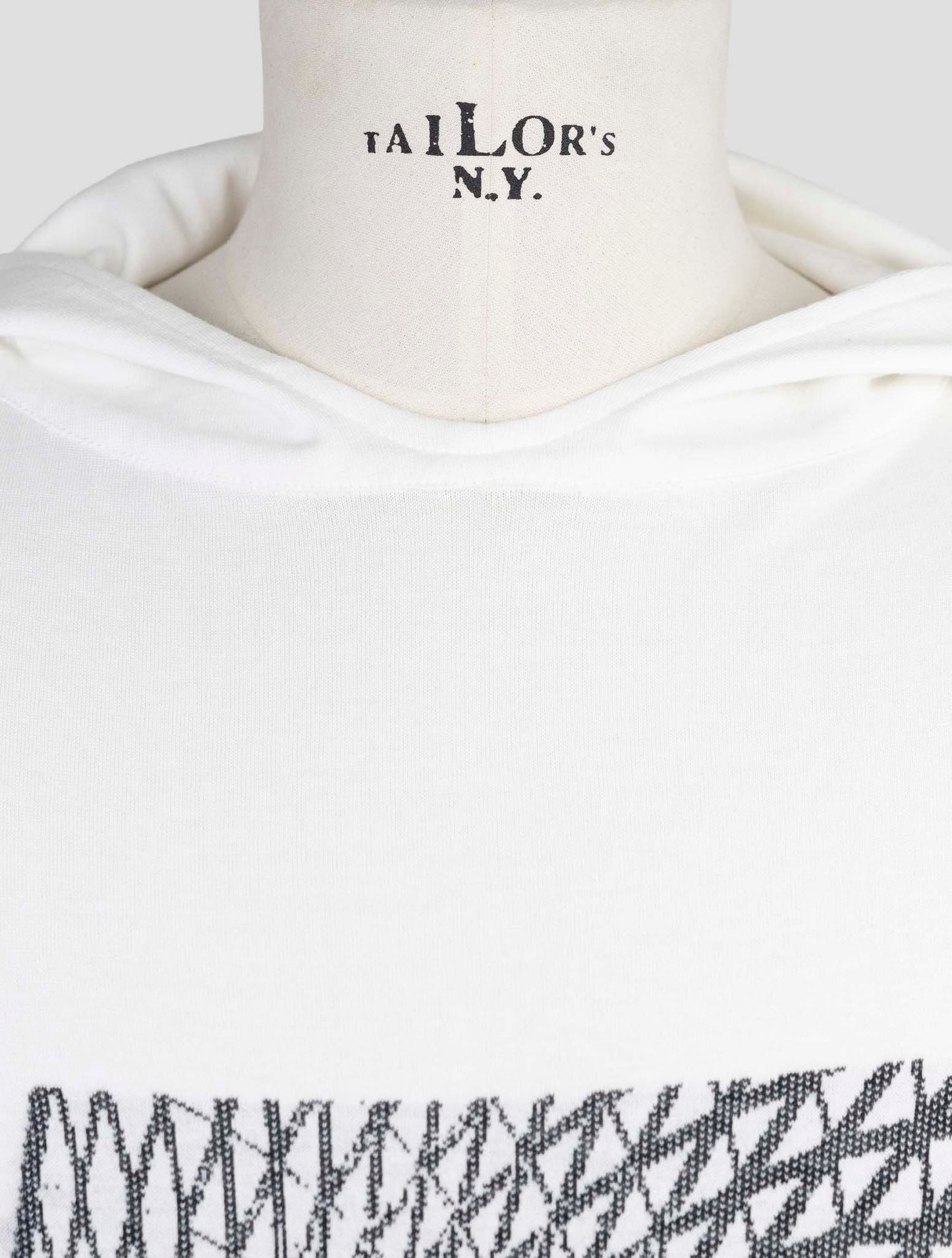 Kiton Knt White Cotton Sweater Hoodie