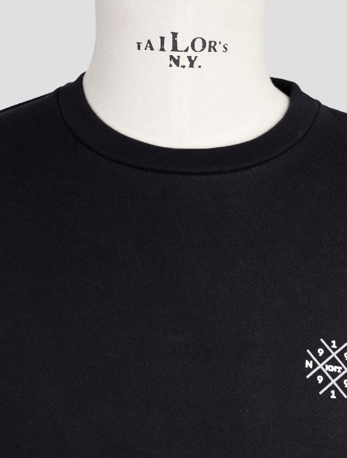 Kiton Knt Black Cotton Sweater Crewneck