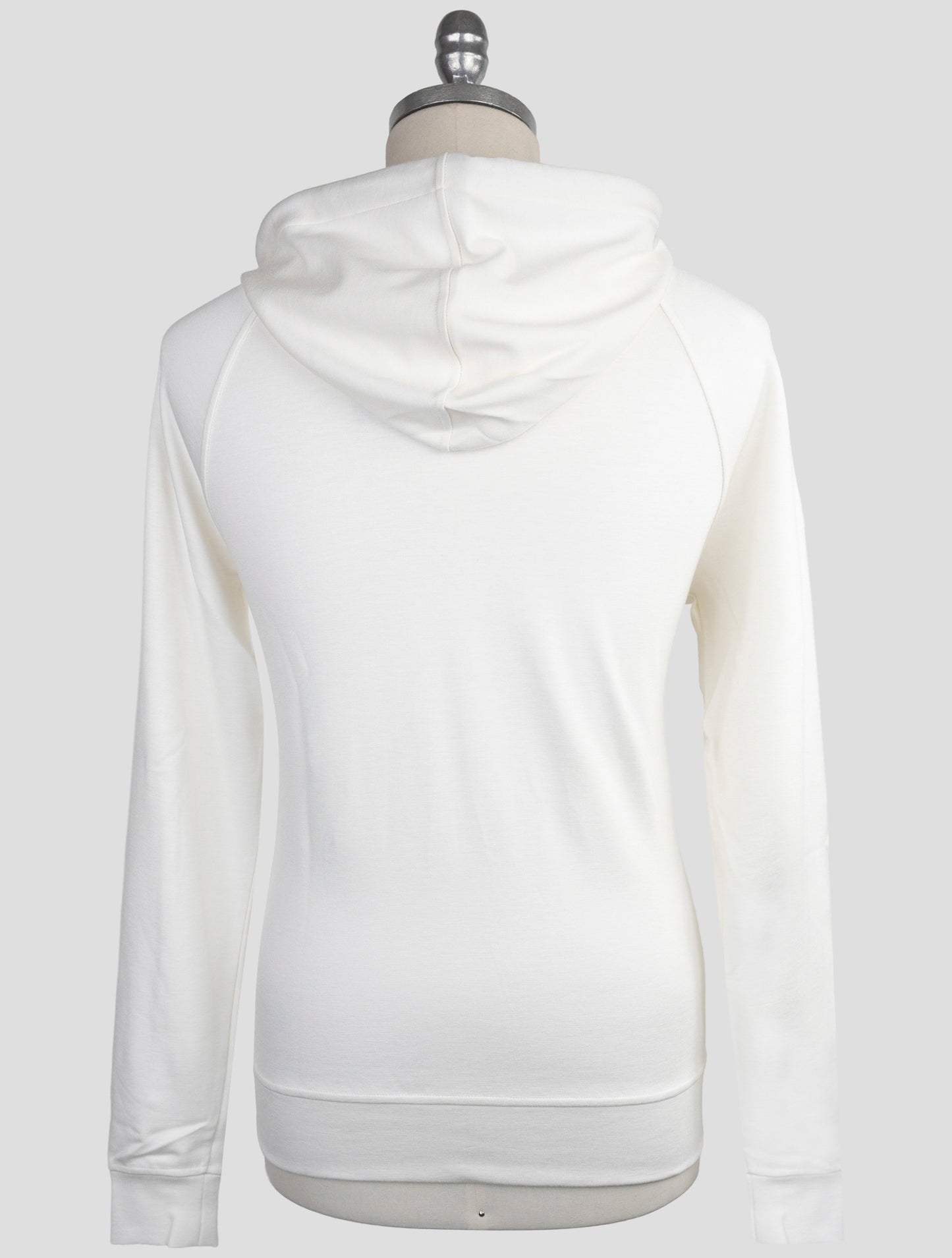 Kiton Knt White Viscose Ea Sweater Hoodie