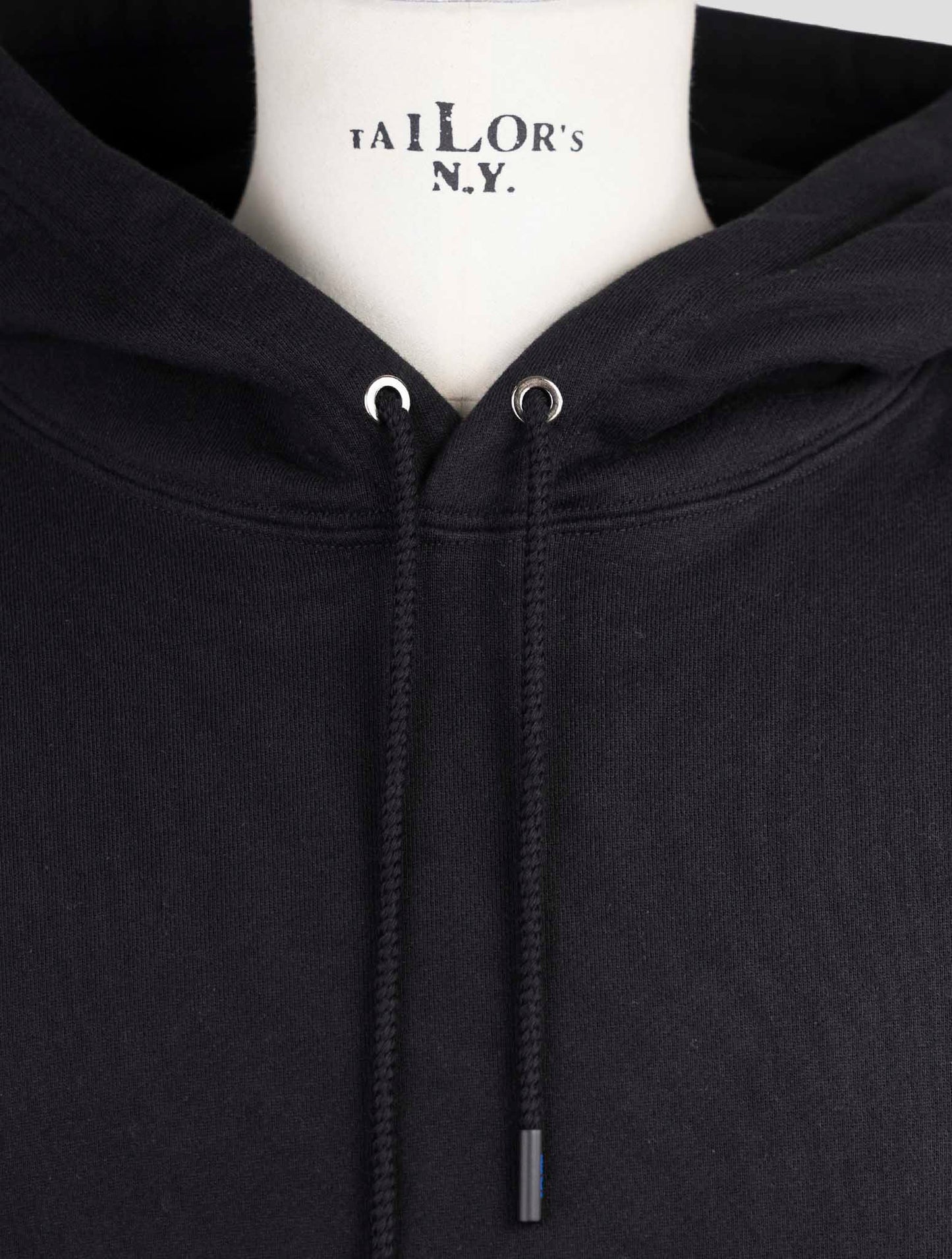 Kiton Knt Black Cotton Sweater Hoodie