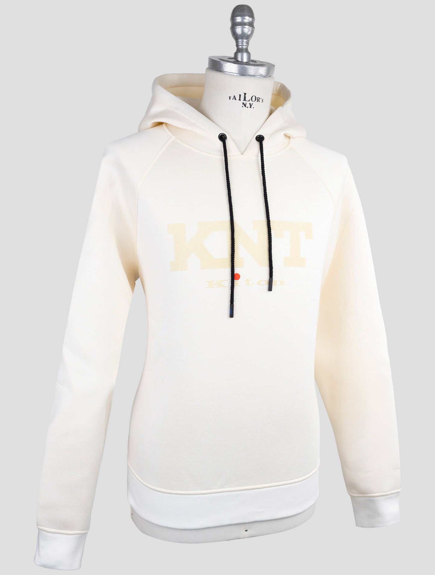 Kiton Knt White Viscose Ea Sweater Hoodie