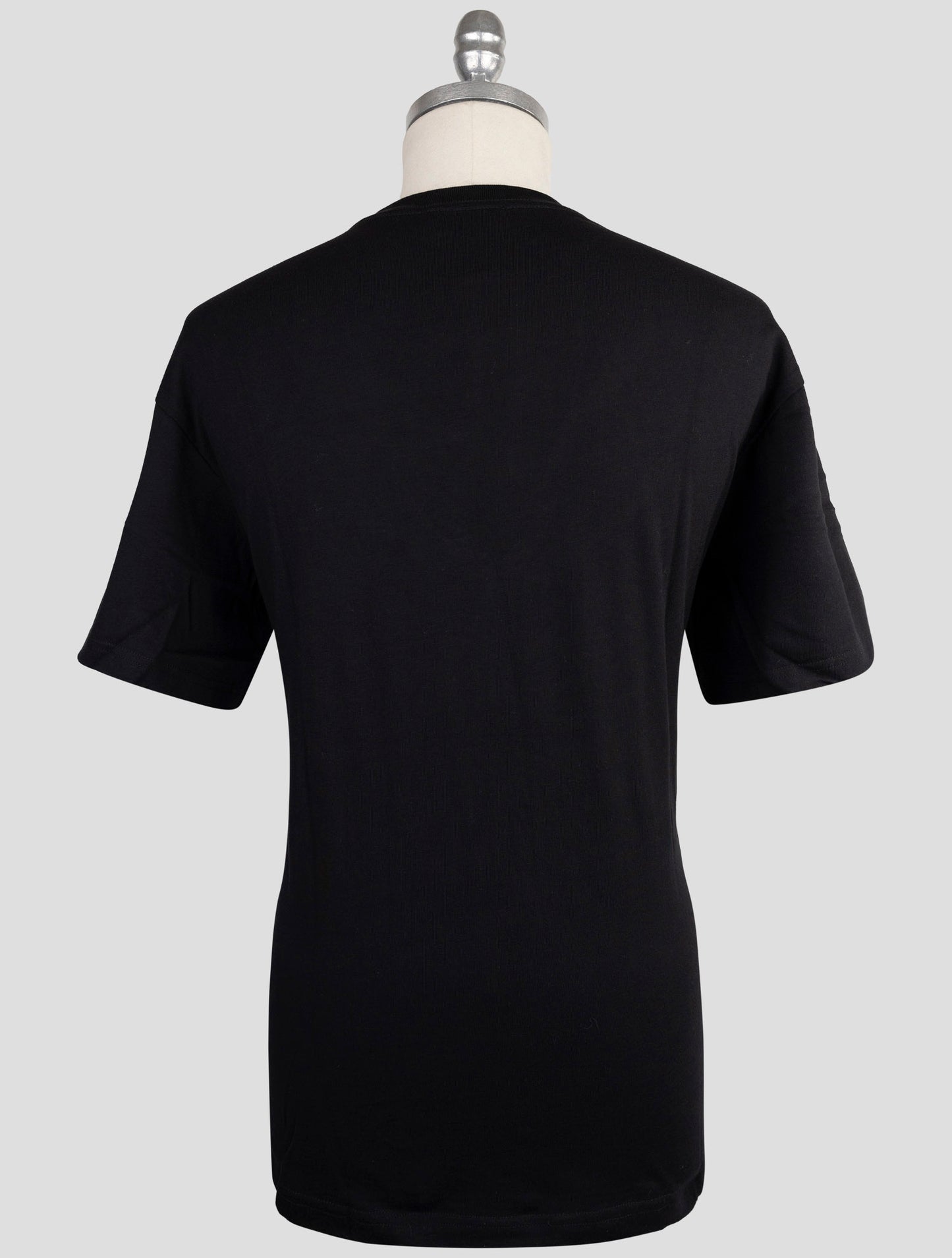 Kiton Knt Black Cotton T-Shirt