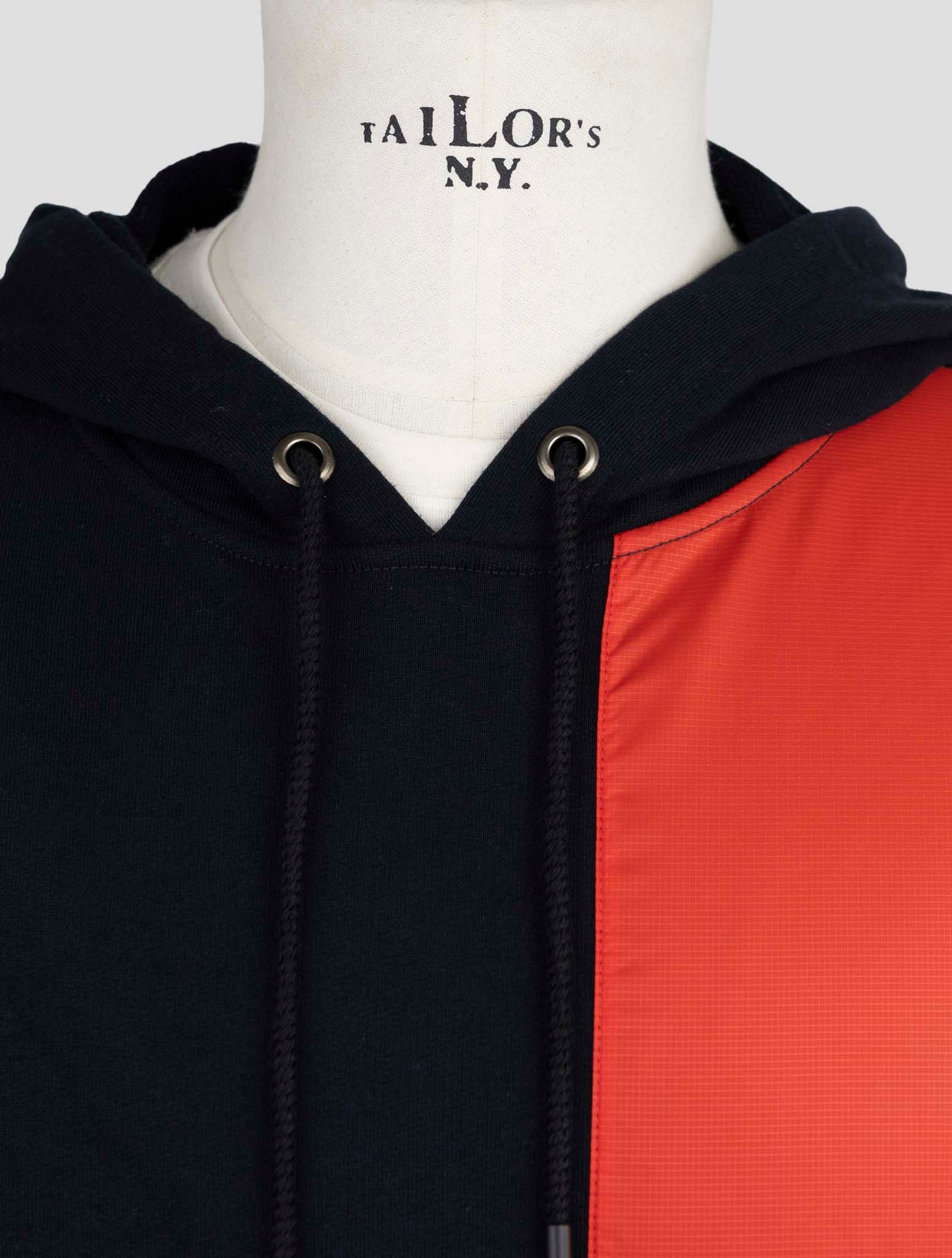 Kiton Knt Blue Red Cotton Sweater Hoodie