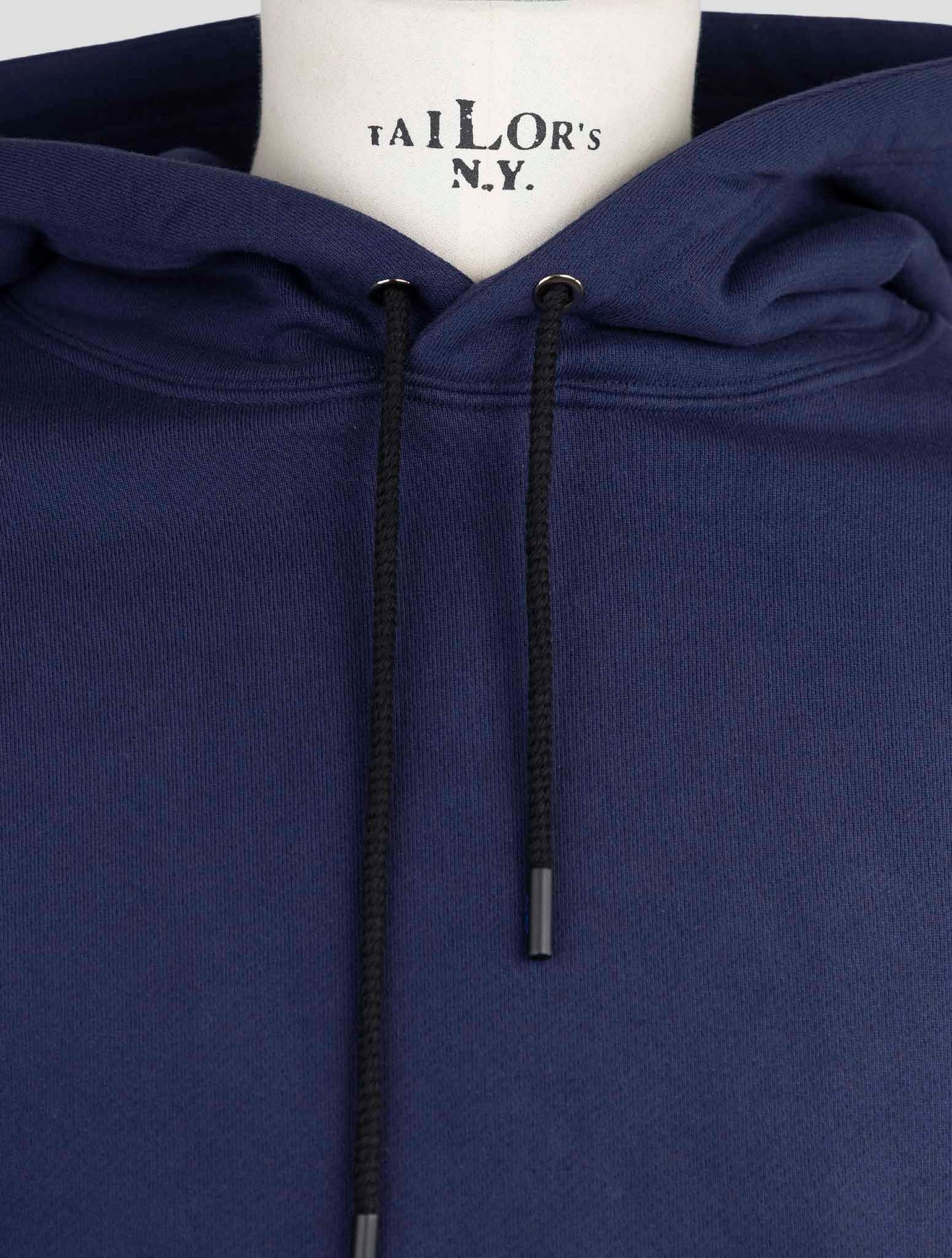 Kiton Knt Blue Cotton Sweater Hoodie