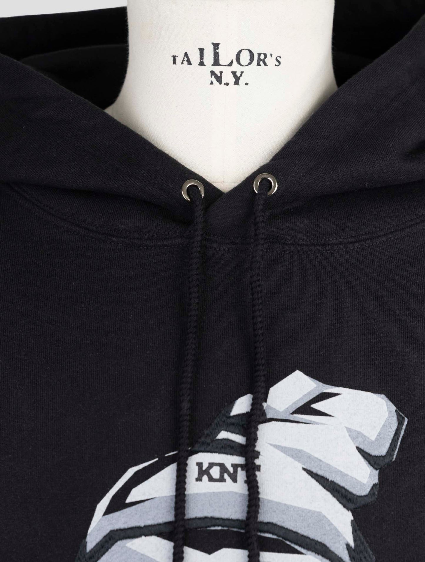Kiton Knt Black Cotton Sweater Hoodie