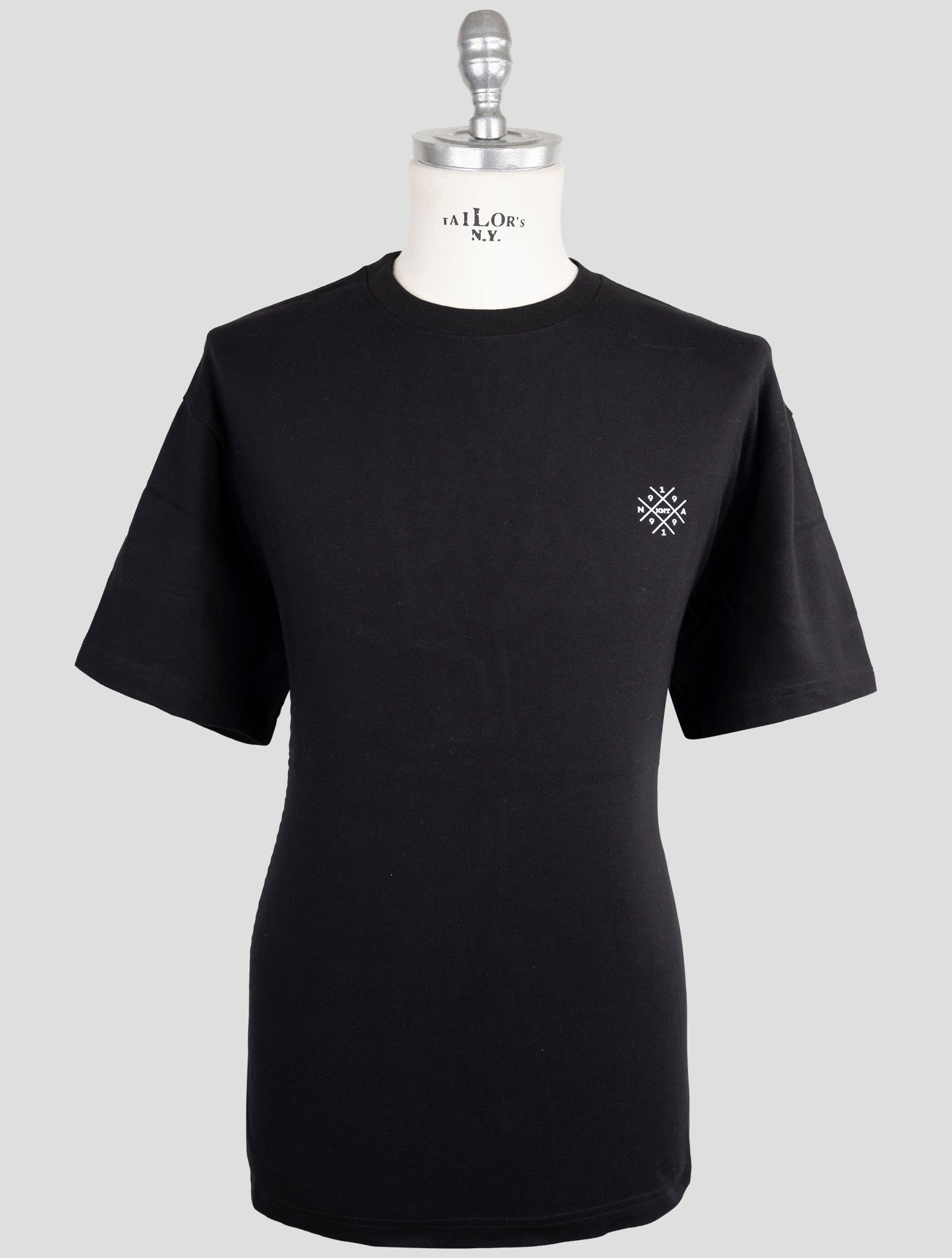 Kiton Knt Black Cotton T-Shirt