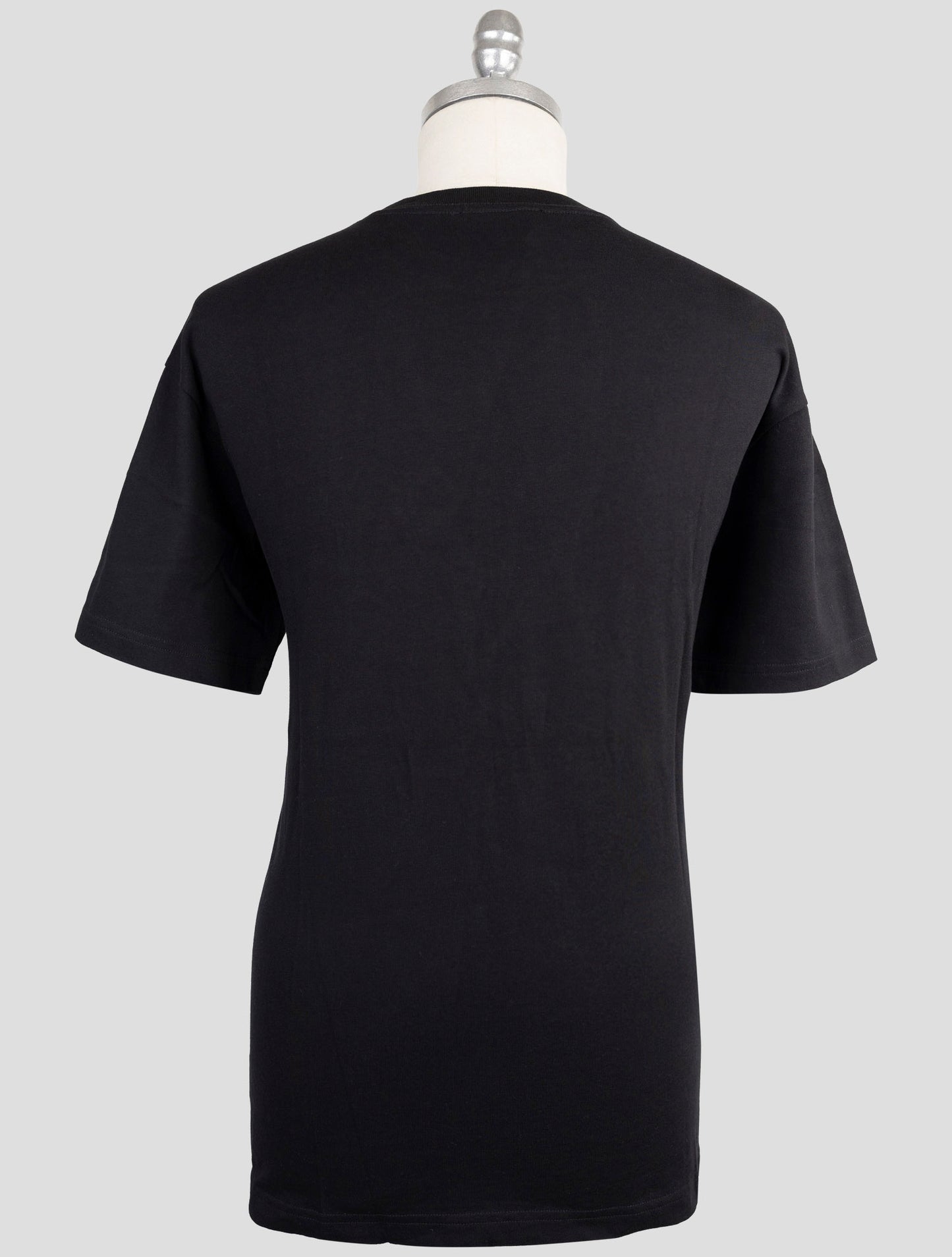 Kiton Knt Black Cotton T-Shirt