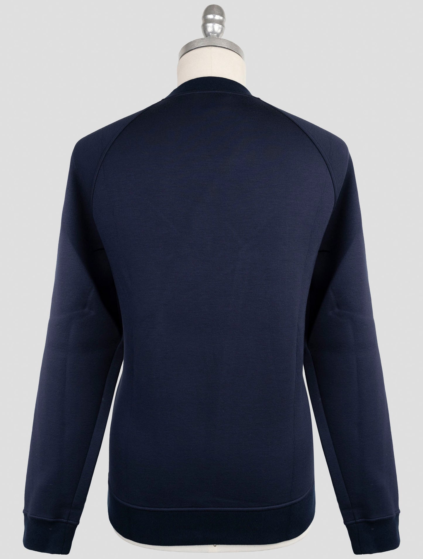 Kiton Knt Blue Viscose Ea Sweater Crewneck