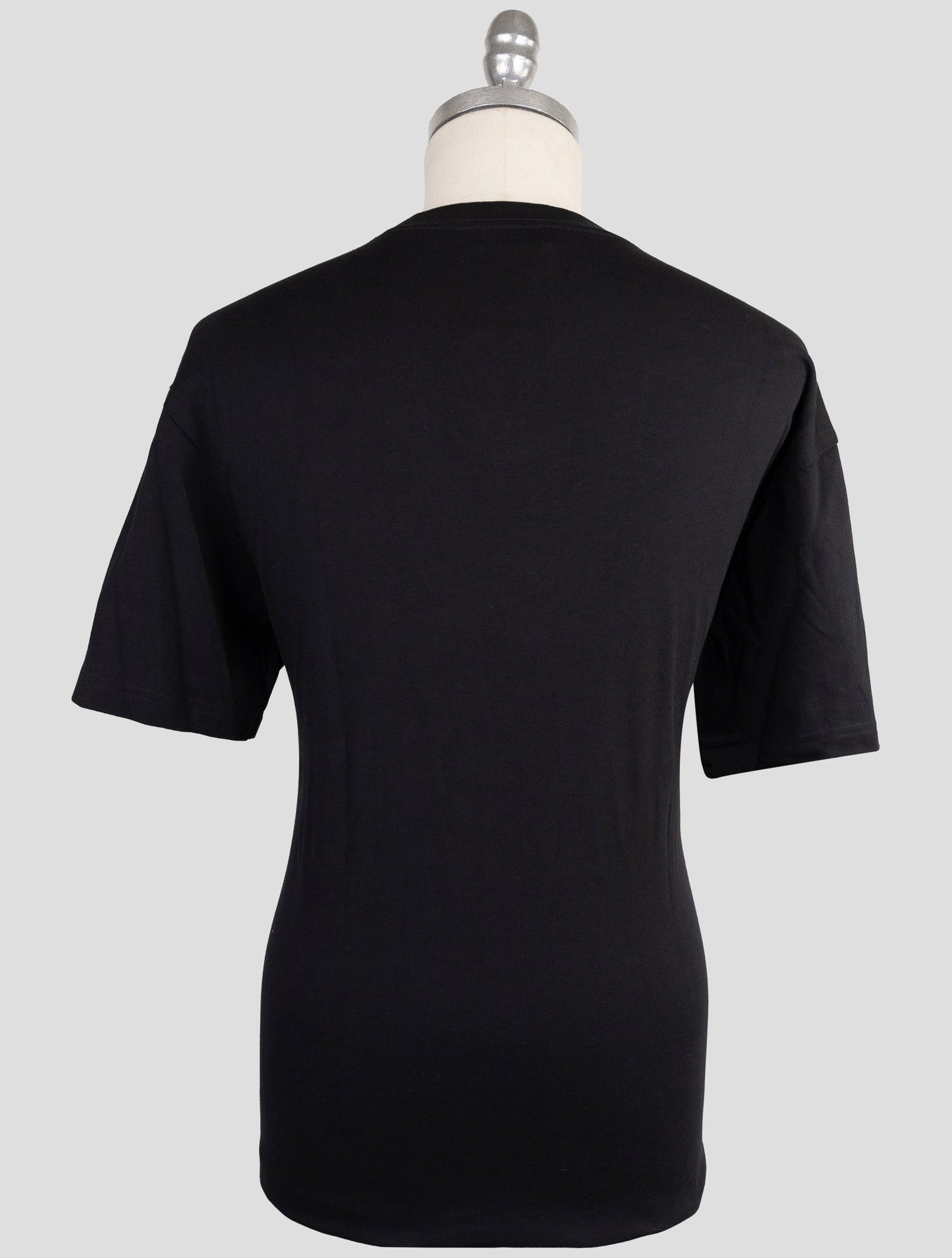 Kiton Knt Black Cotton T-Shirt